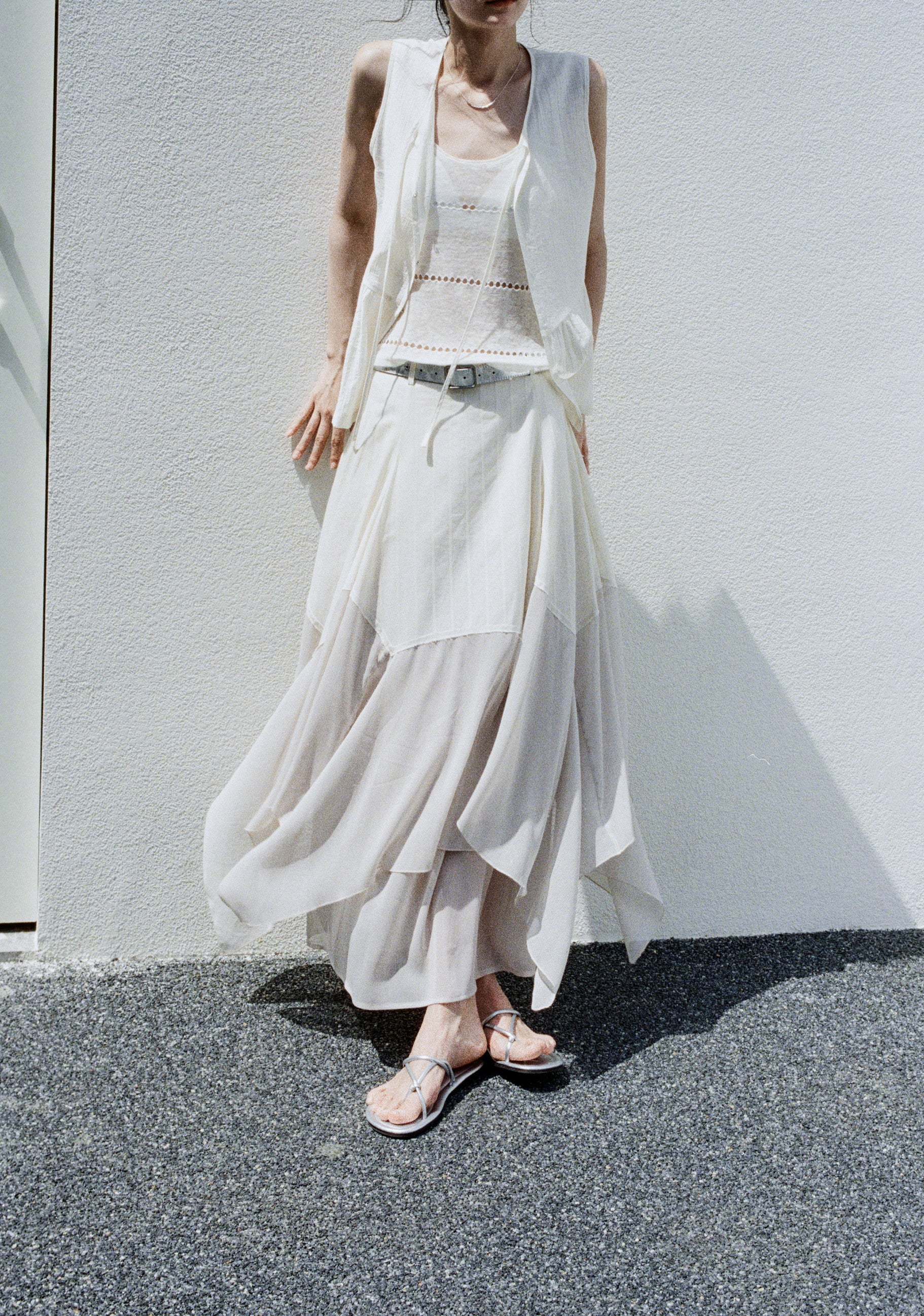 MIX FRILL TIERED SKIRT / ミックスフリルティアードスカート