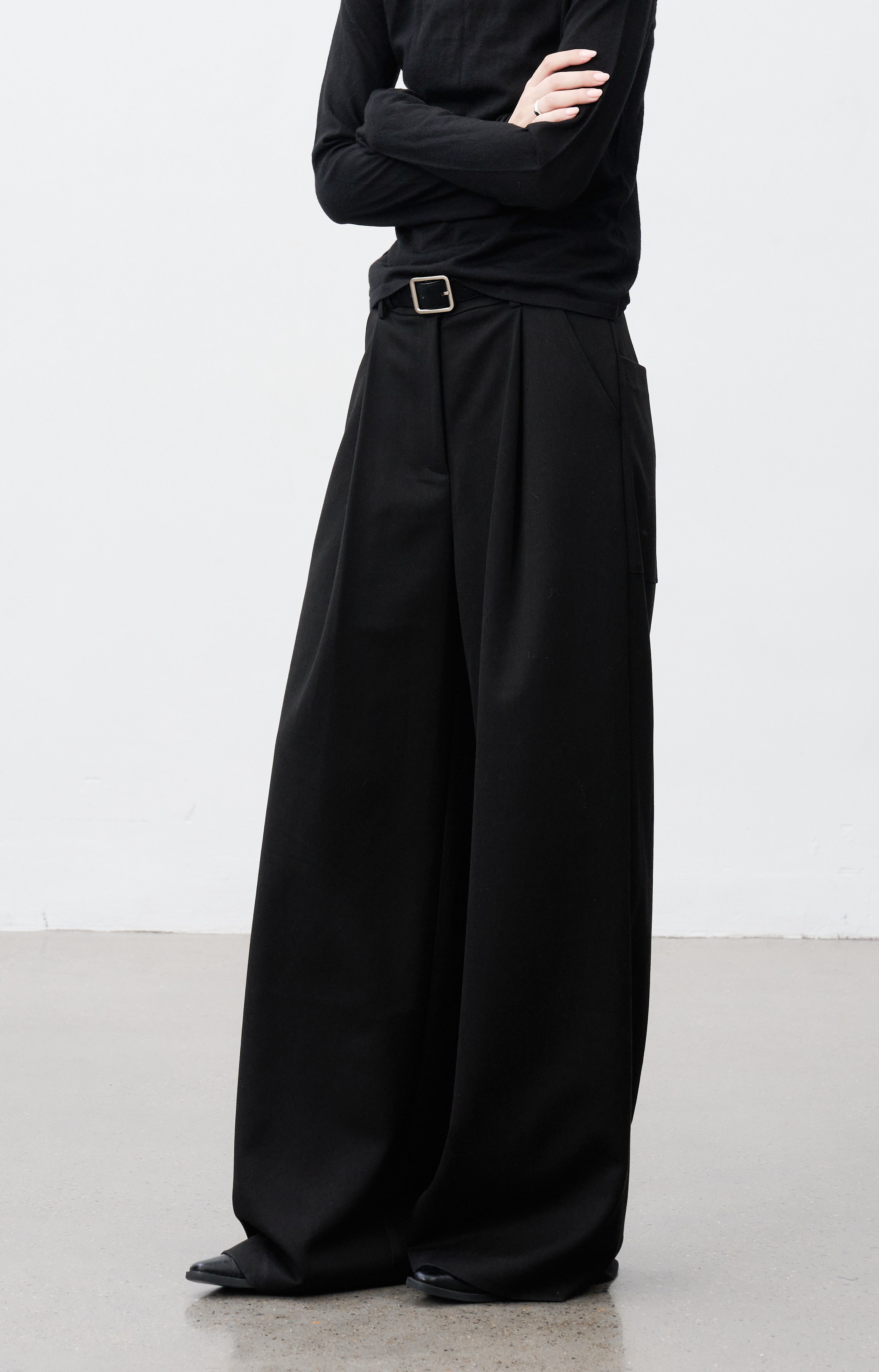 WIDE TUCK WARM SLACKS / ワイドタックウォームスラックス