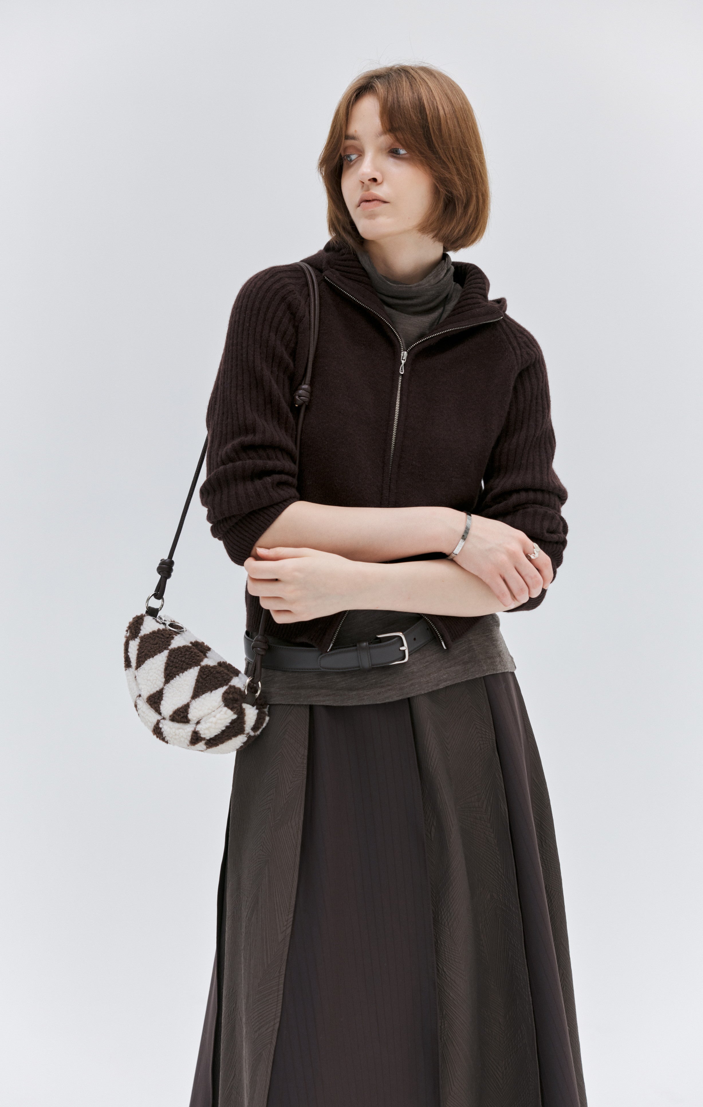 FAIR ISLE BOA BAG / フェアアイル柄ボアバック