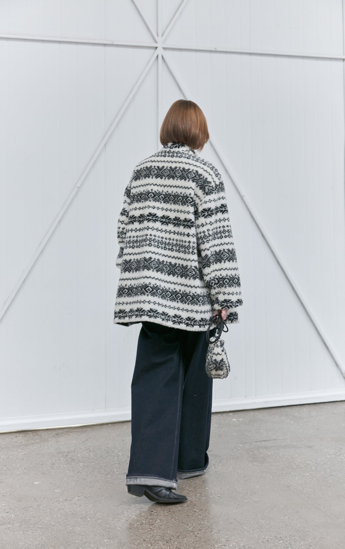 FAIR ISLE BOA BLOUSON