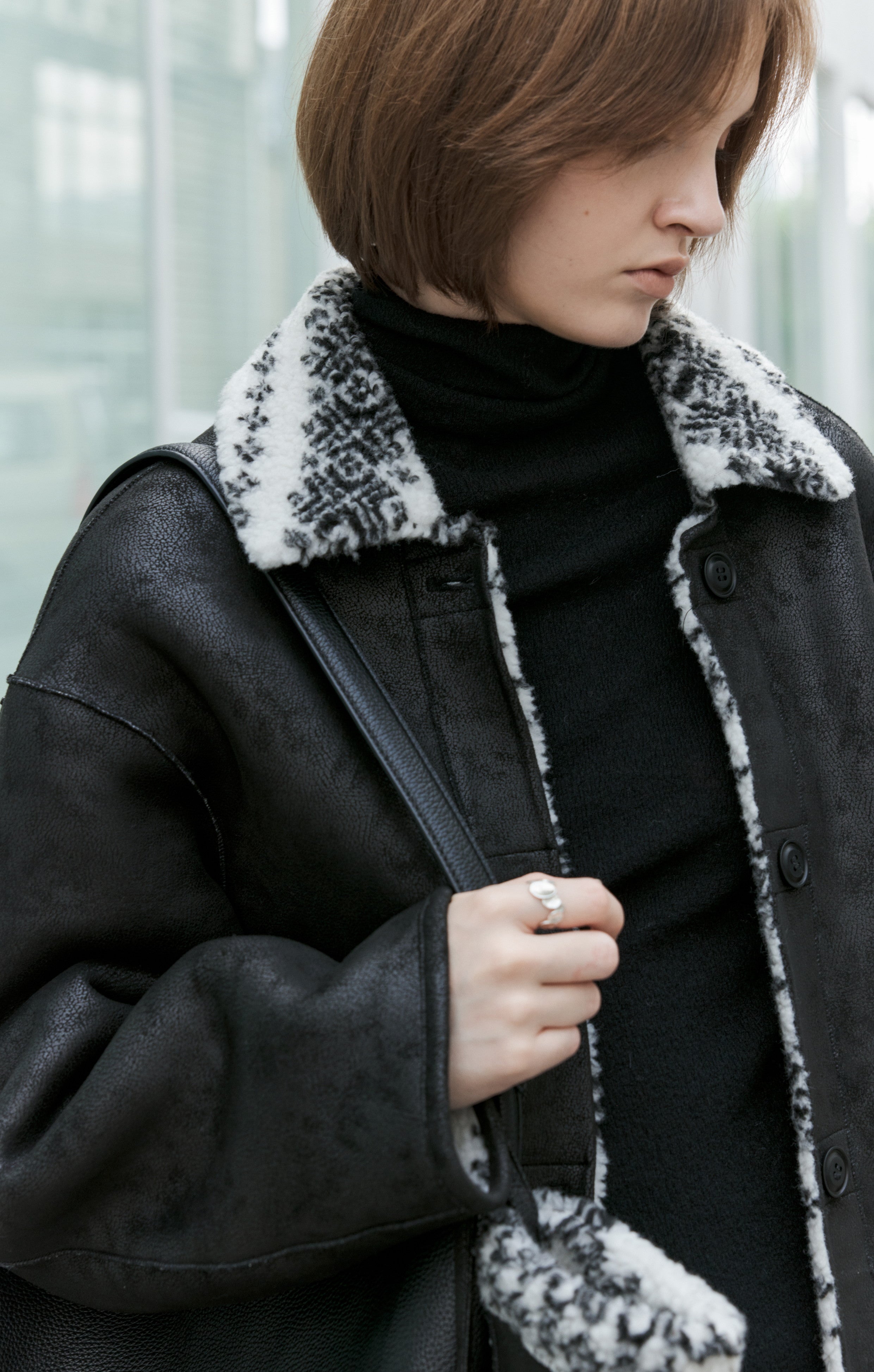 FAIR ISLE LEATHER JACKET&GLOVE / フェアアイルレザージャケット&手袋