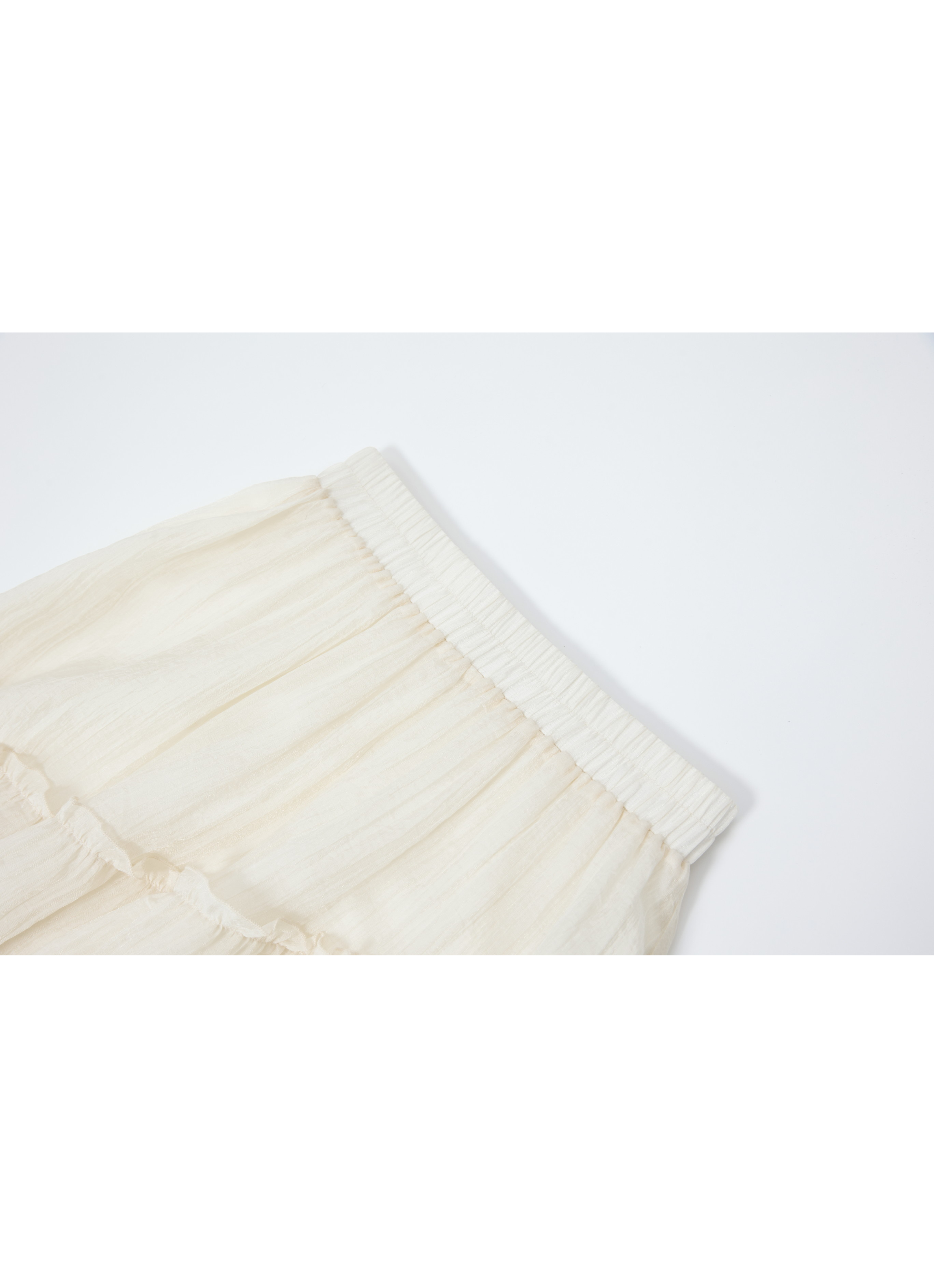 SHEER FRILL TIERED SKIRT