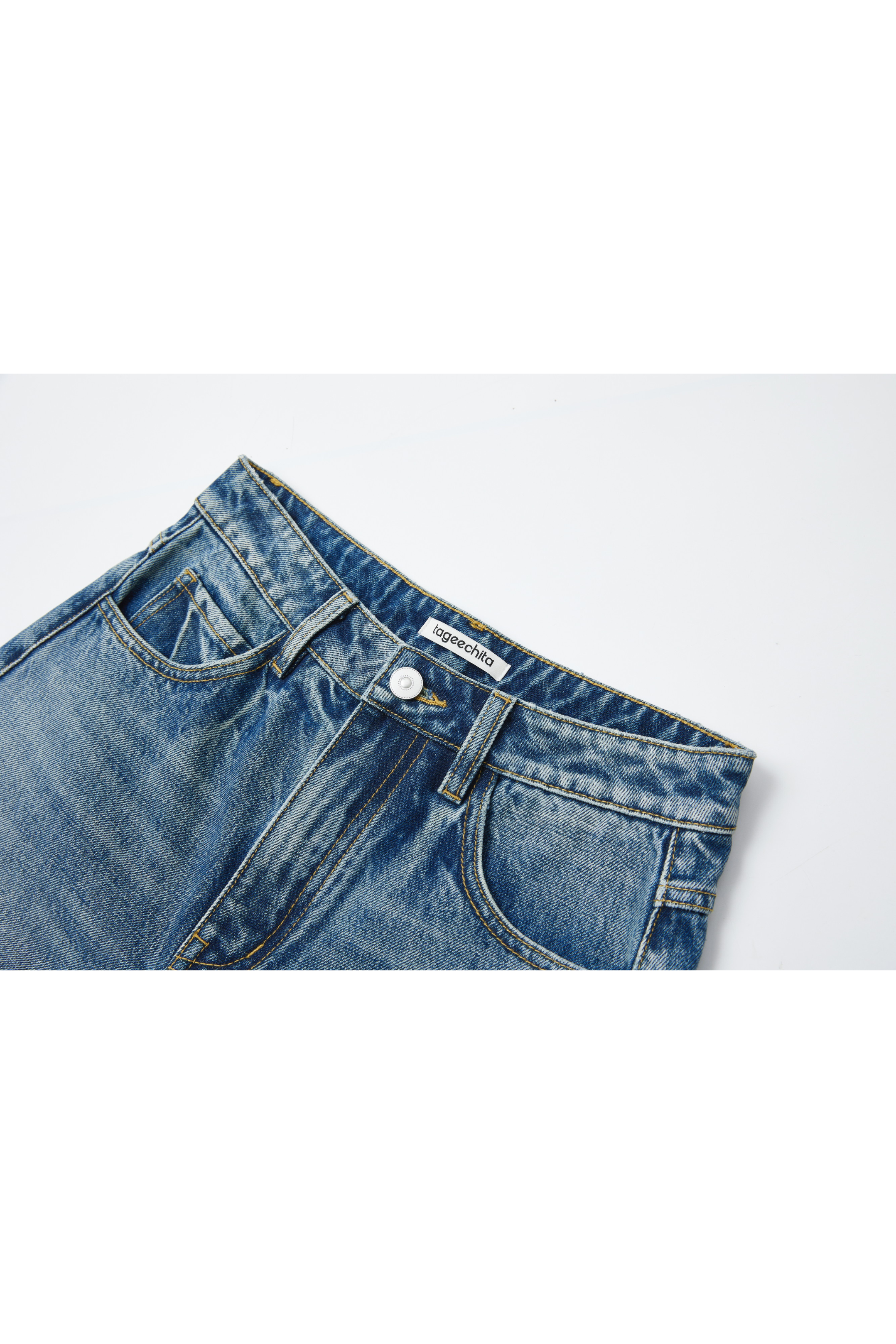 WIDE DENIM HALF PANTS / ワイドデニムハーフパンツ