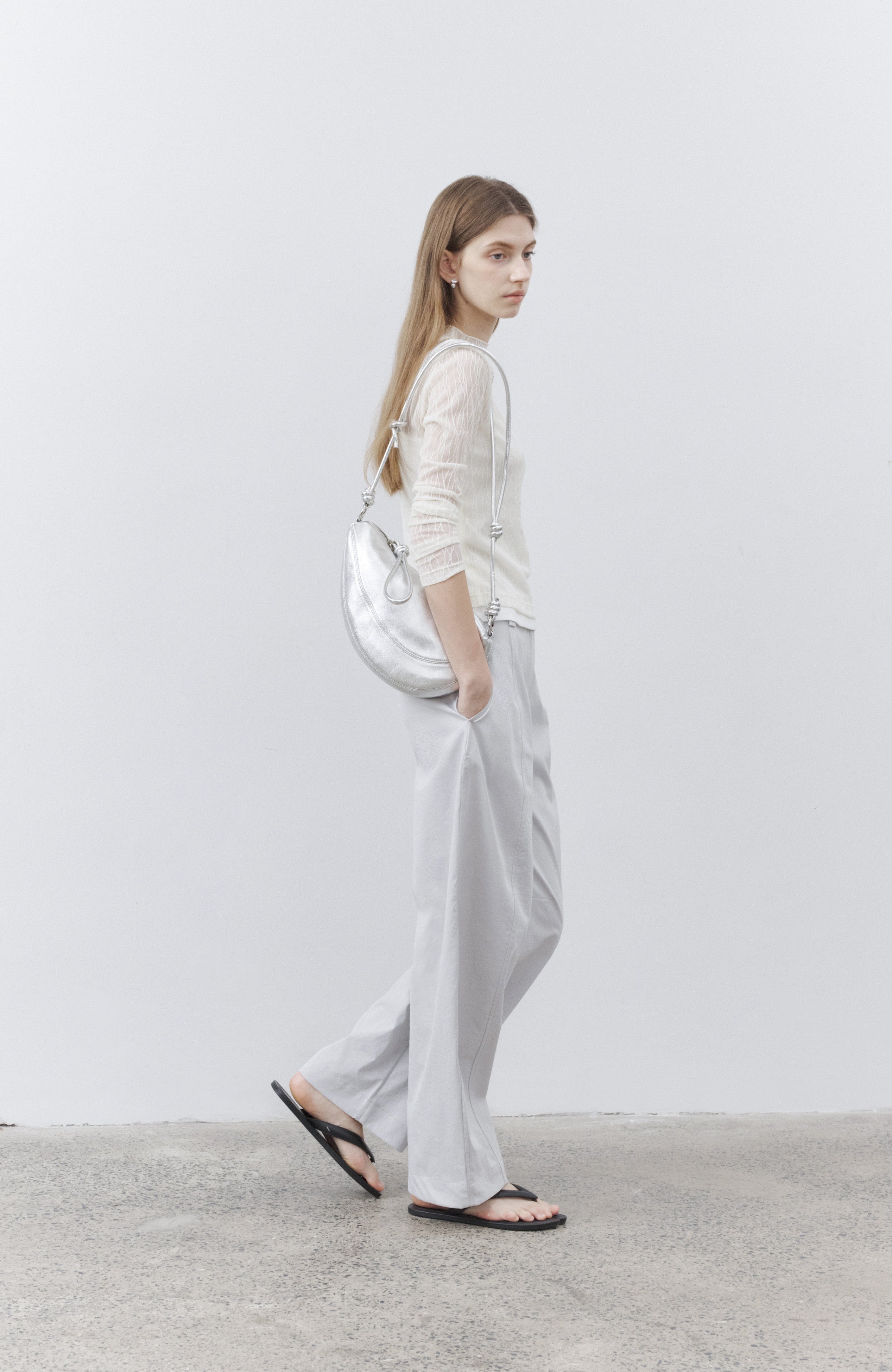 TREE JACQUARD SHEER TOP / ツリージャカードシアートップ