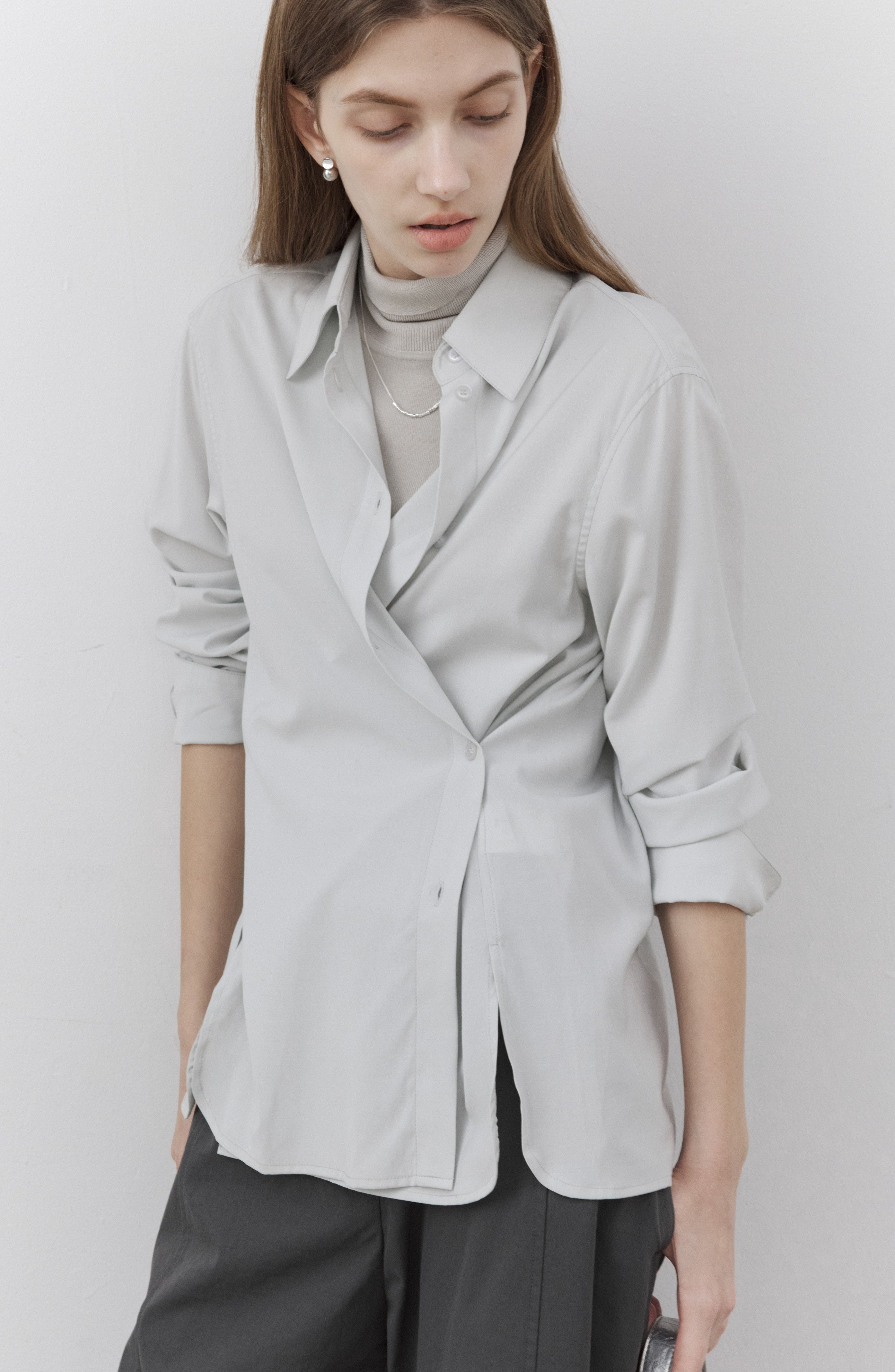 EDGE SILHOUETTE COLOR SHIRT