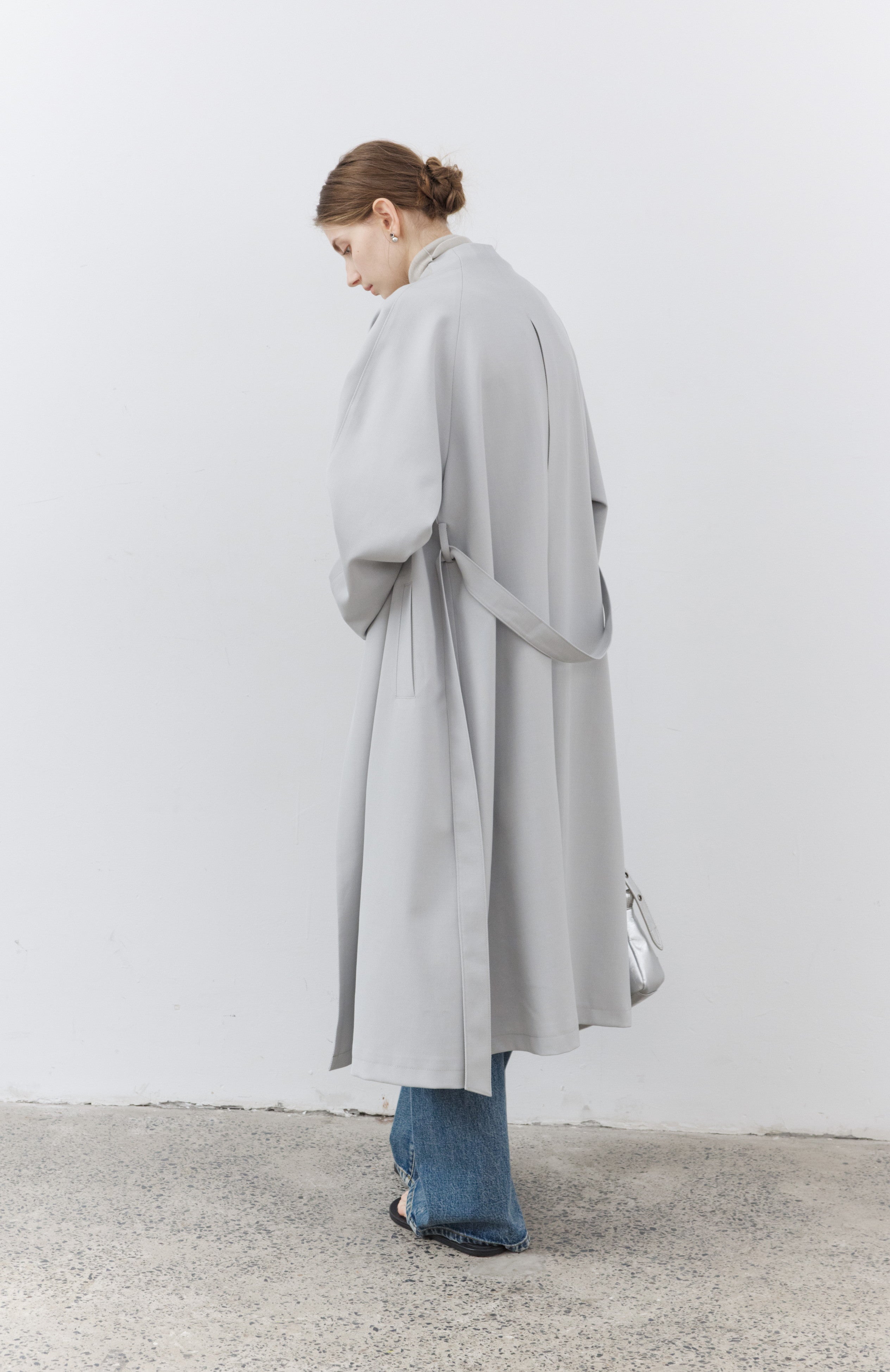SMOOTH FLARE LAPEL TRENCH / スムースフレアラペルトレンチ