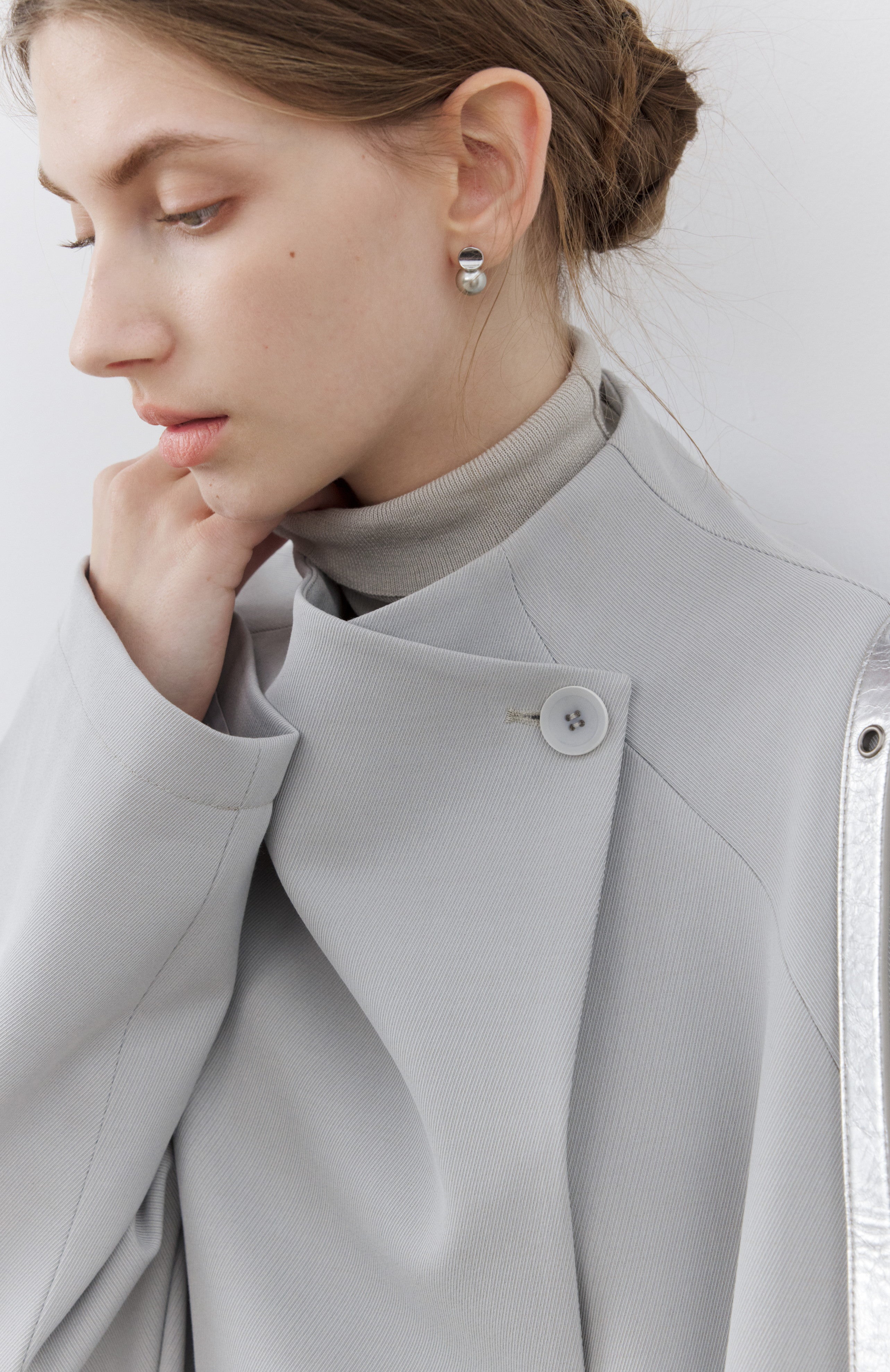 SMOOTH FLARE LAPEL TRENCH / スムースフレアラペルトレンチ