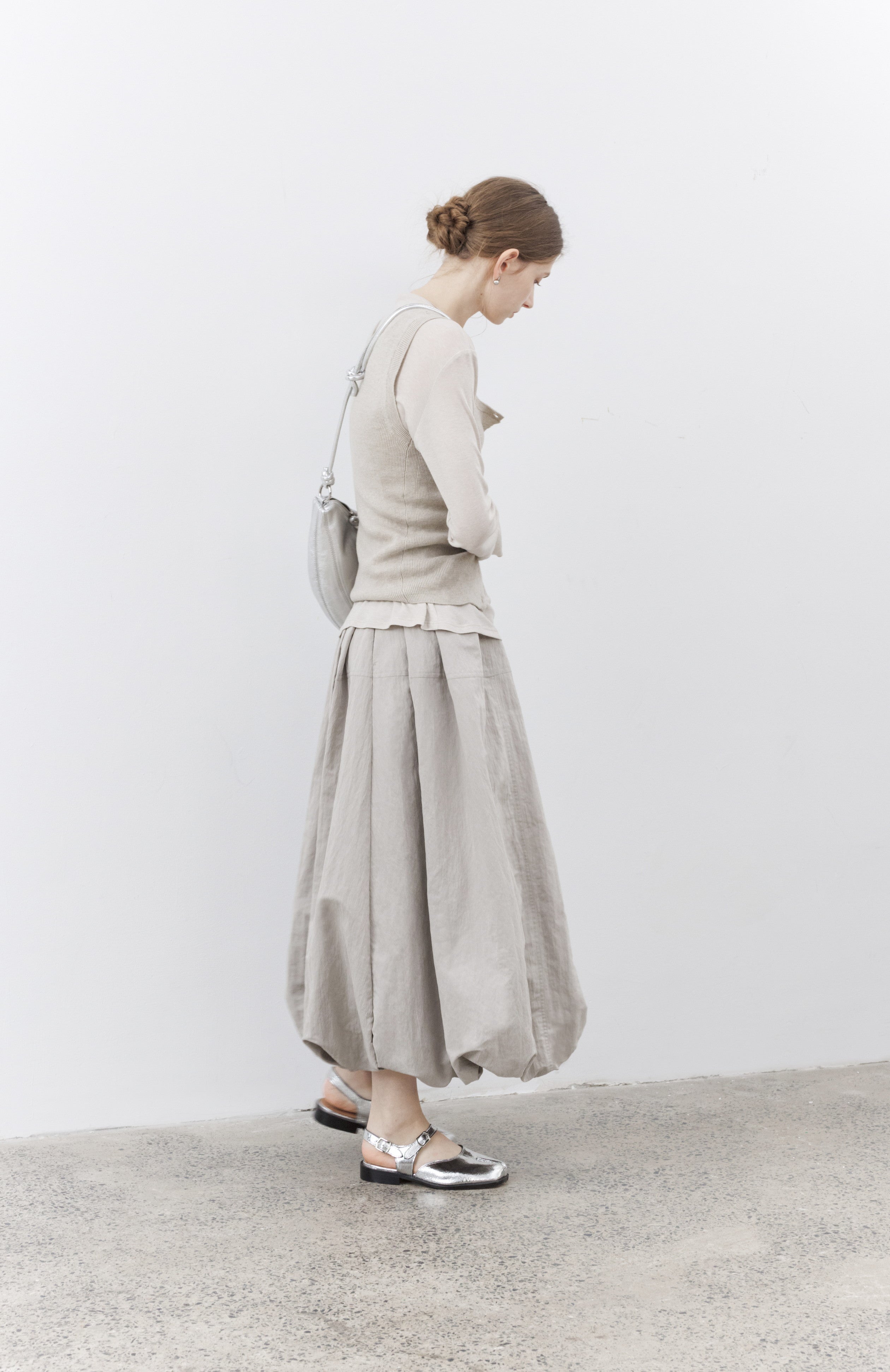 HEM BALLOON WRINKLE SKIRT / 헴 풍선 링클 스커트