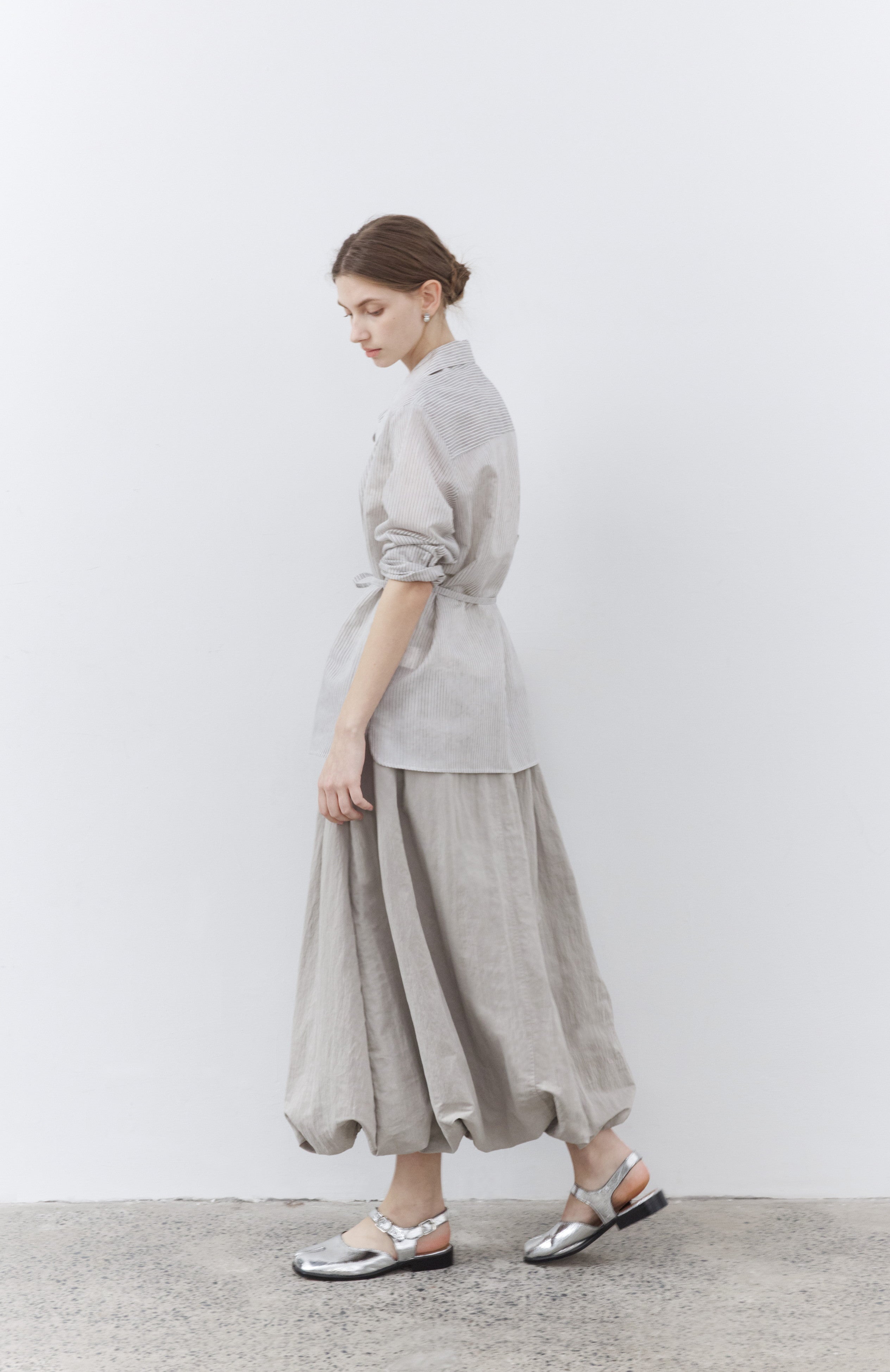 HEM BALLOON WRINKLE SKIRT / 헴 풍선 링클 스커트