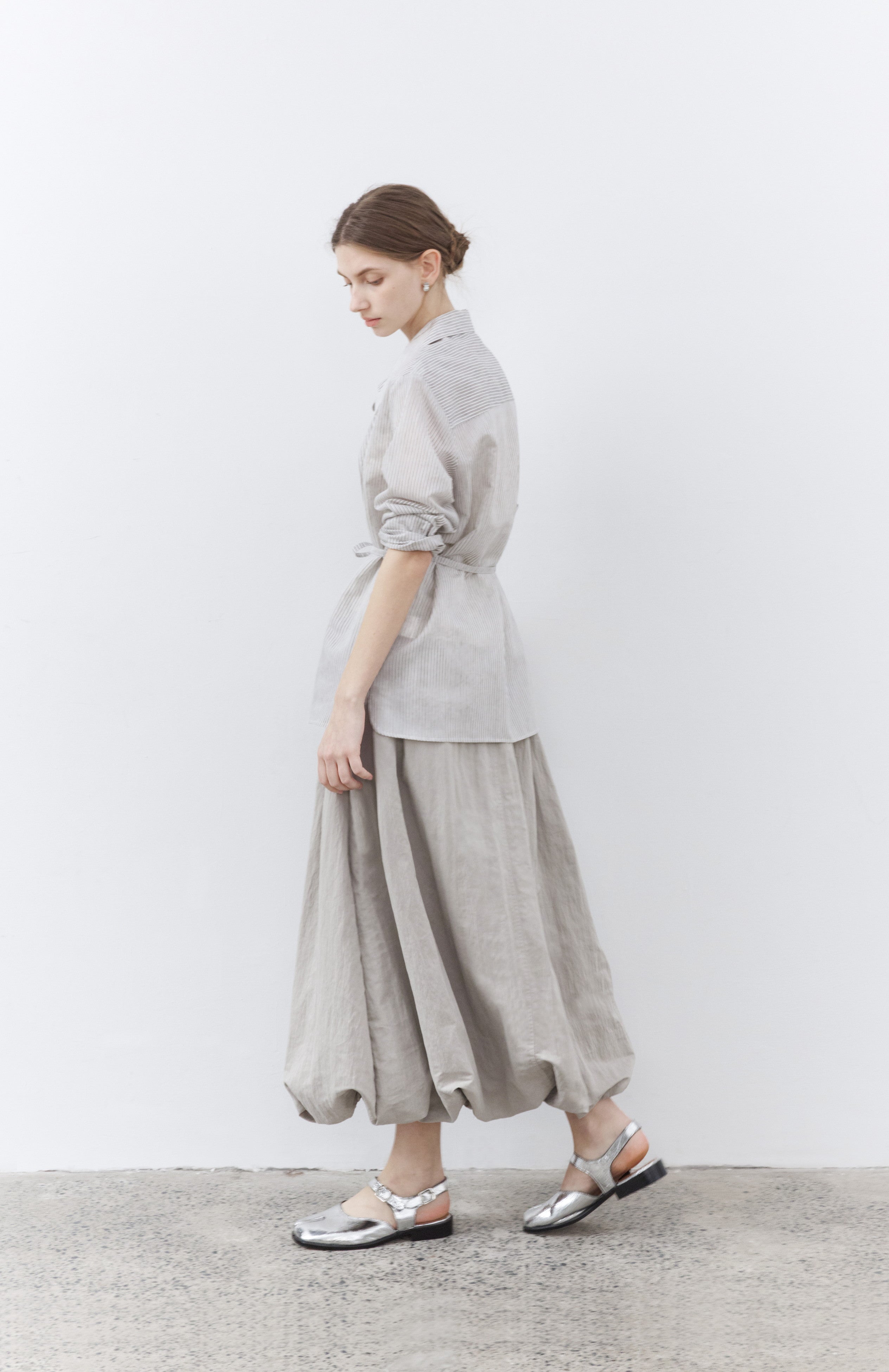 STRING MARK STRIPE SHIRT / ストリングマークストライプシャツ