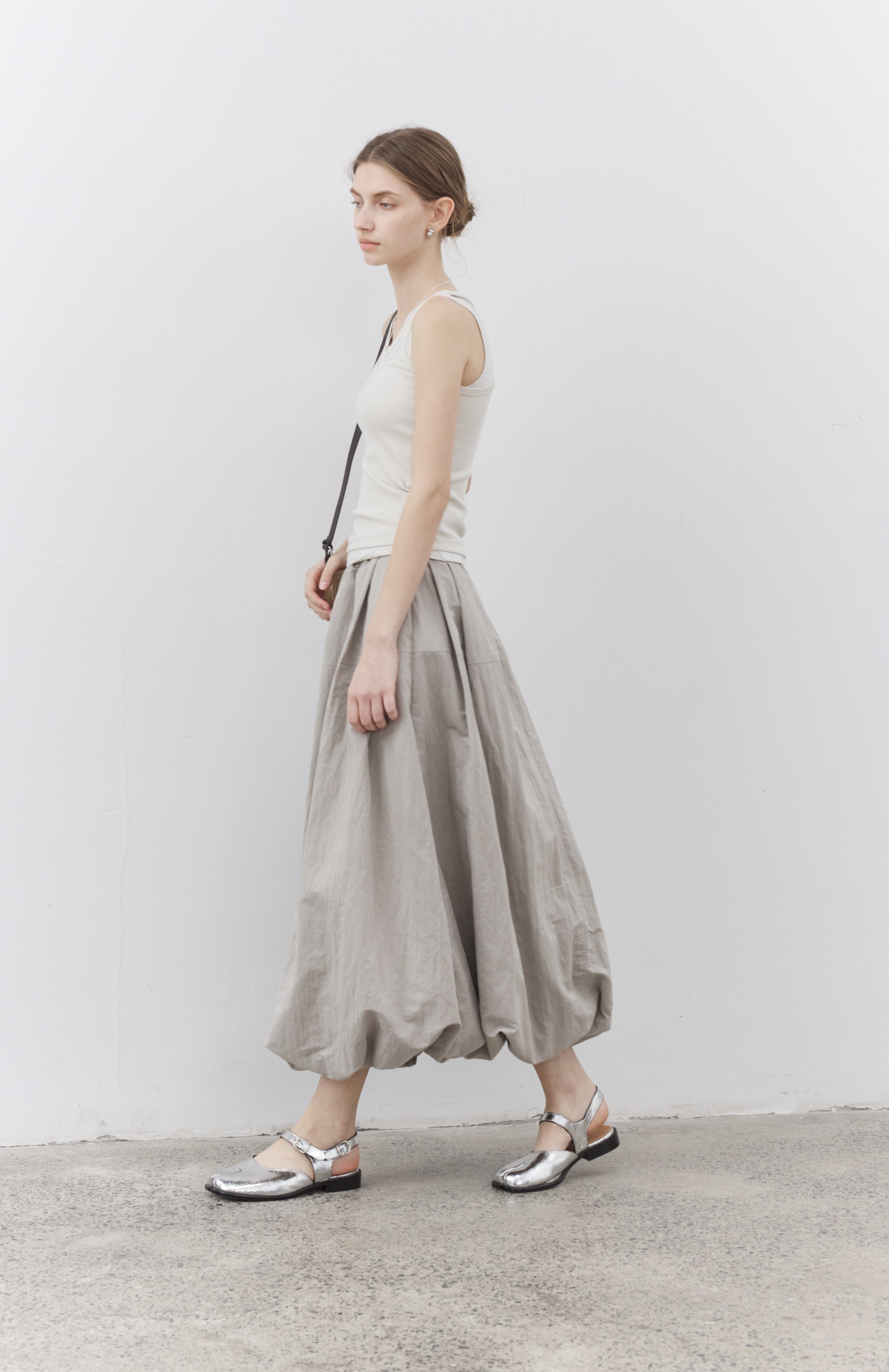 HEM BALLOON WRINKLE SKIRT / 헴 풍선 링클 스커트
