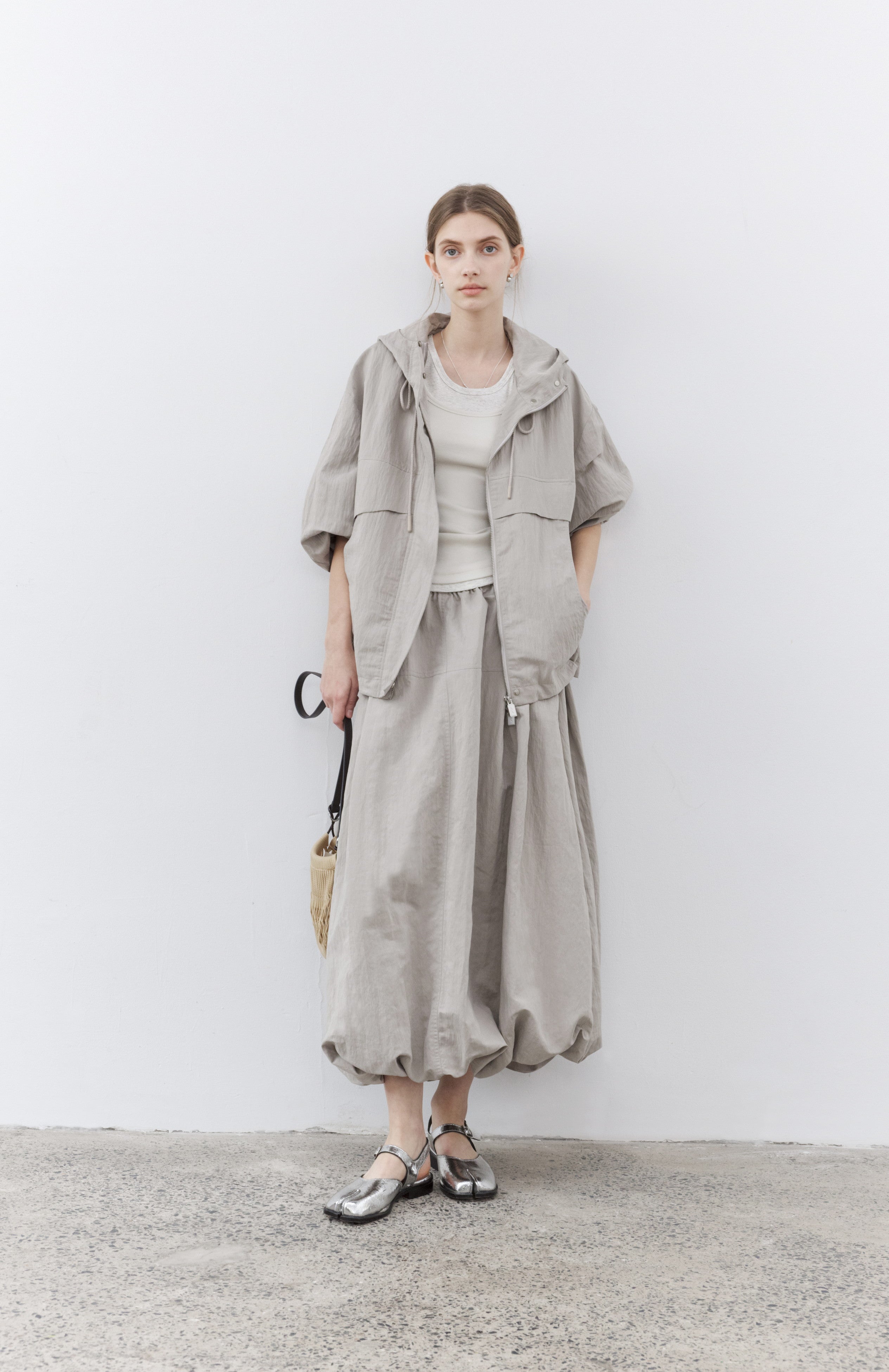 HEM BALLOON WRINKLE SKIRT / 헴 풍선 링클 스커트