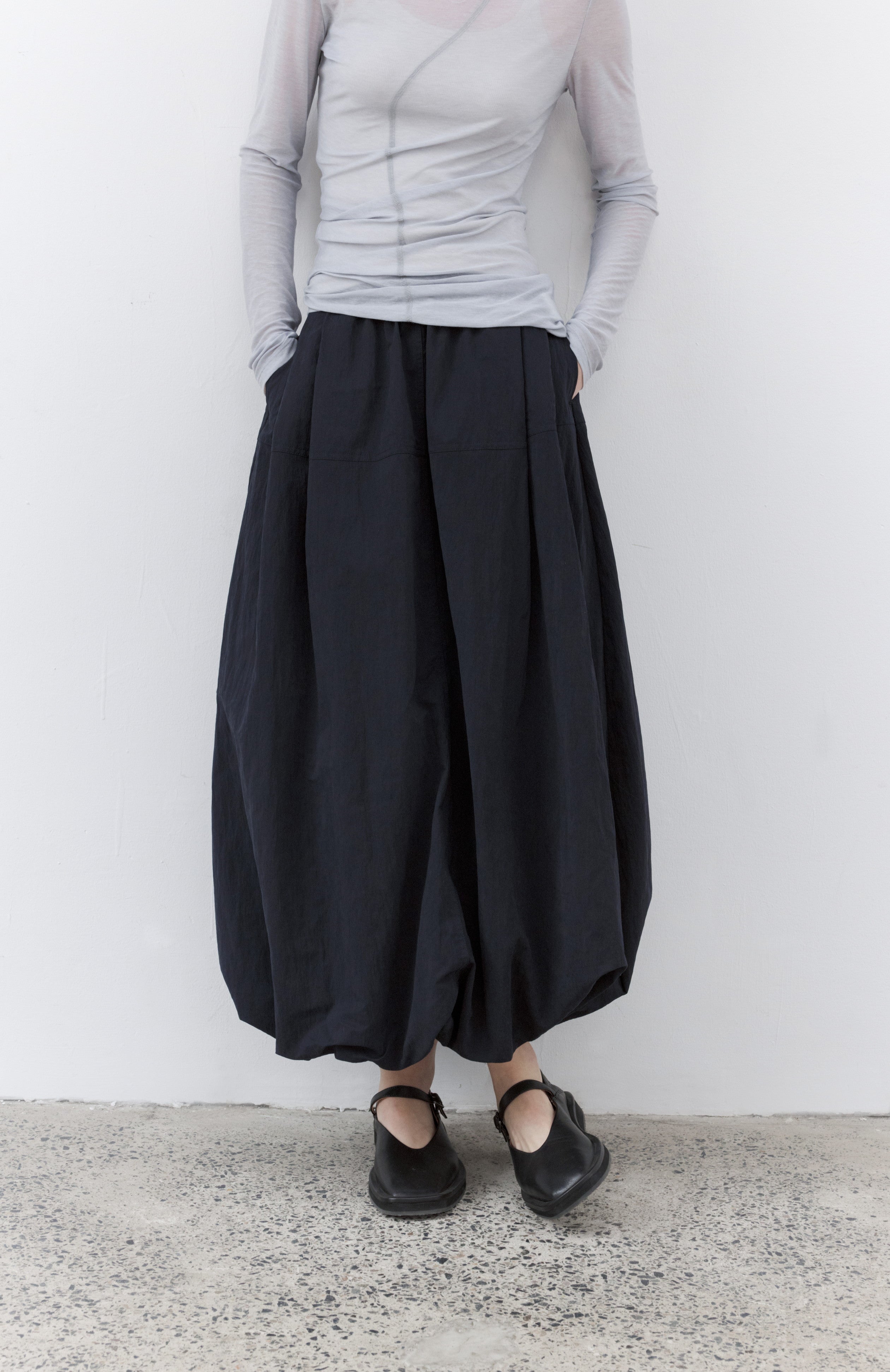 HEM BALLOON WRINKLE SKIRT / 헴 풍선 링클 스커트