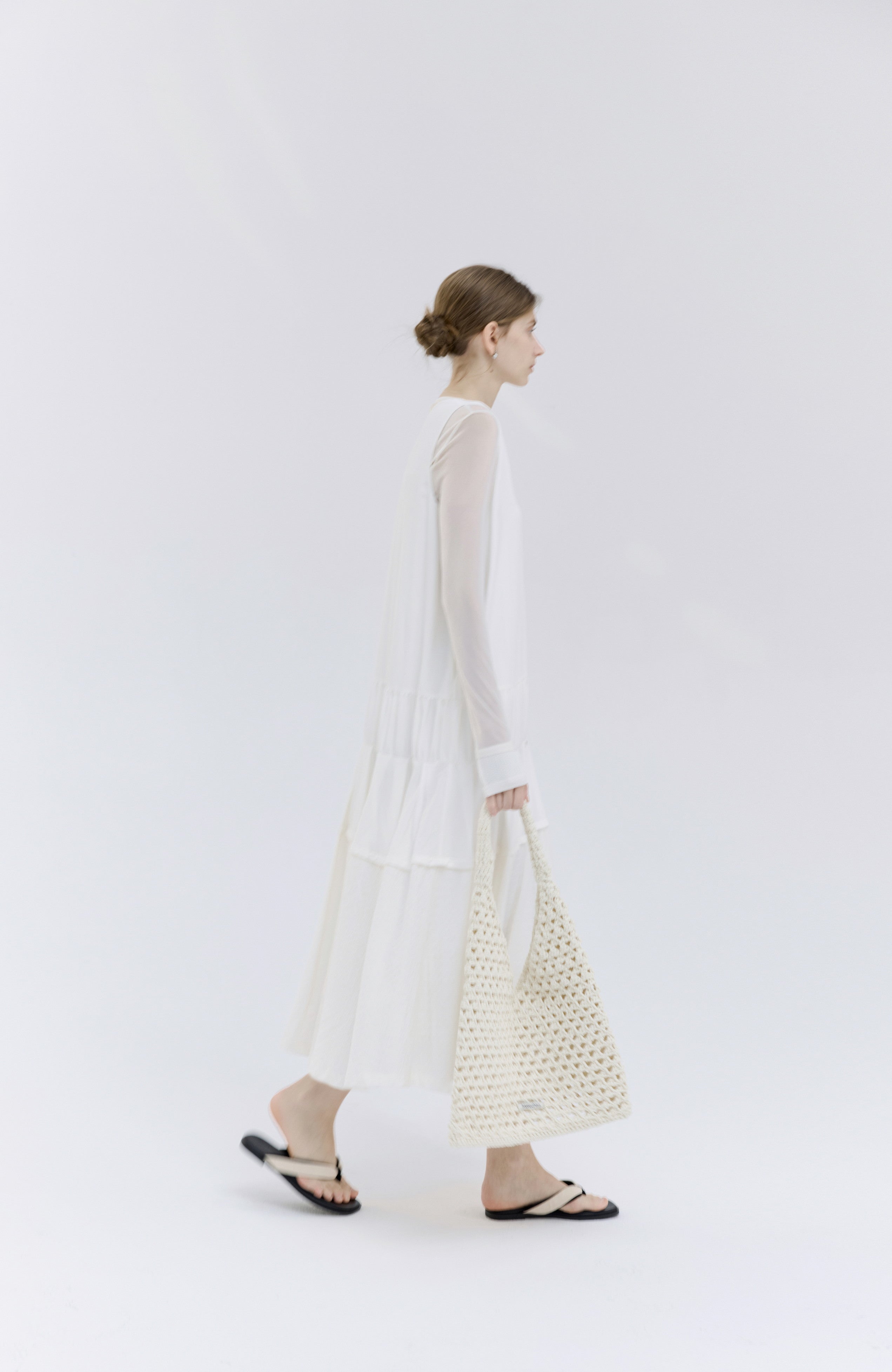 PART SHEER NATURAL TOP / 파트 시어 내츄럴 톱
