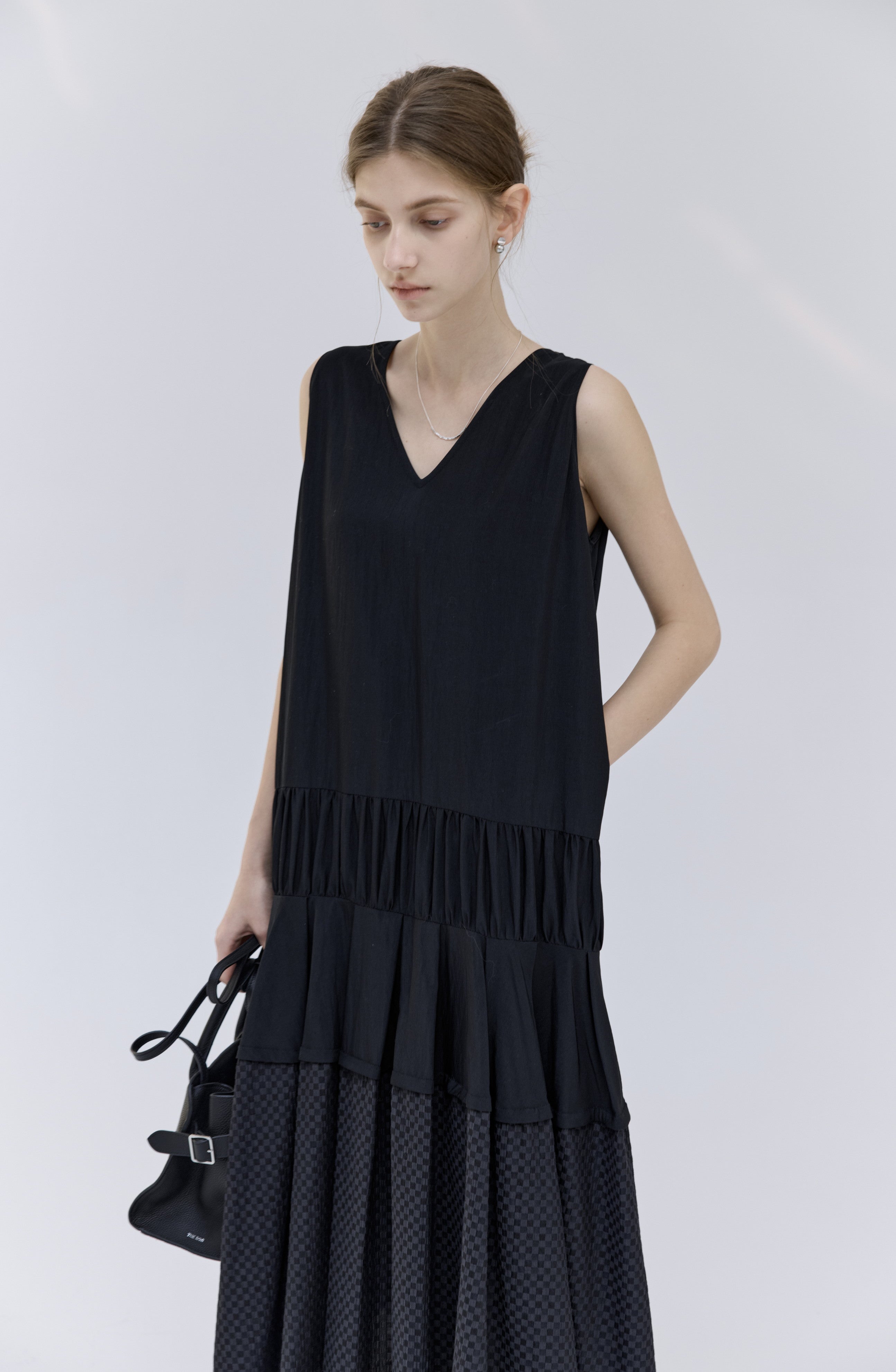 HEM EDGE TIERED DRESS / ヘムエッジティアードワンピース