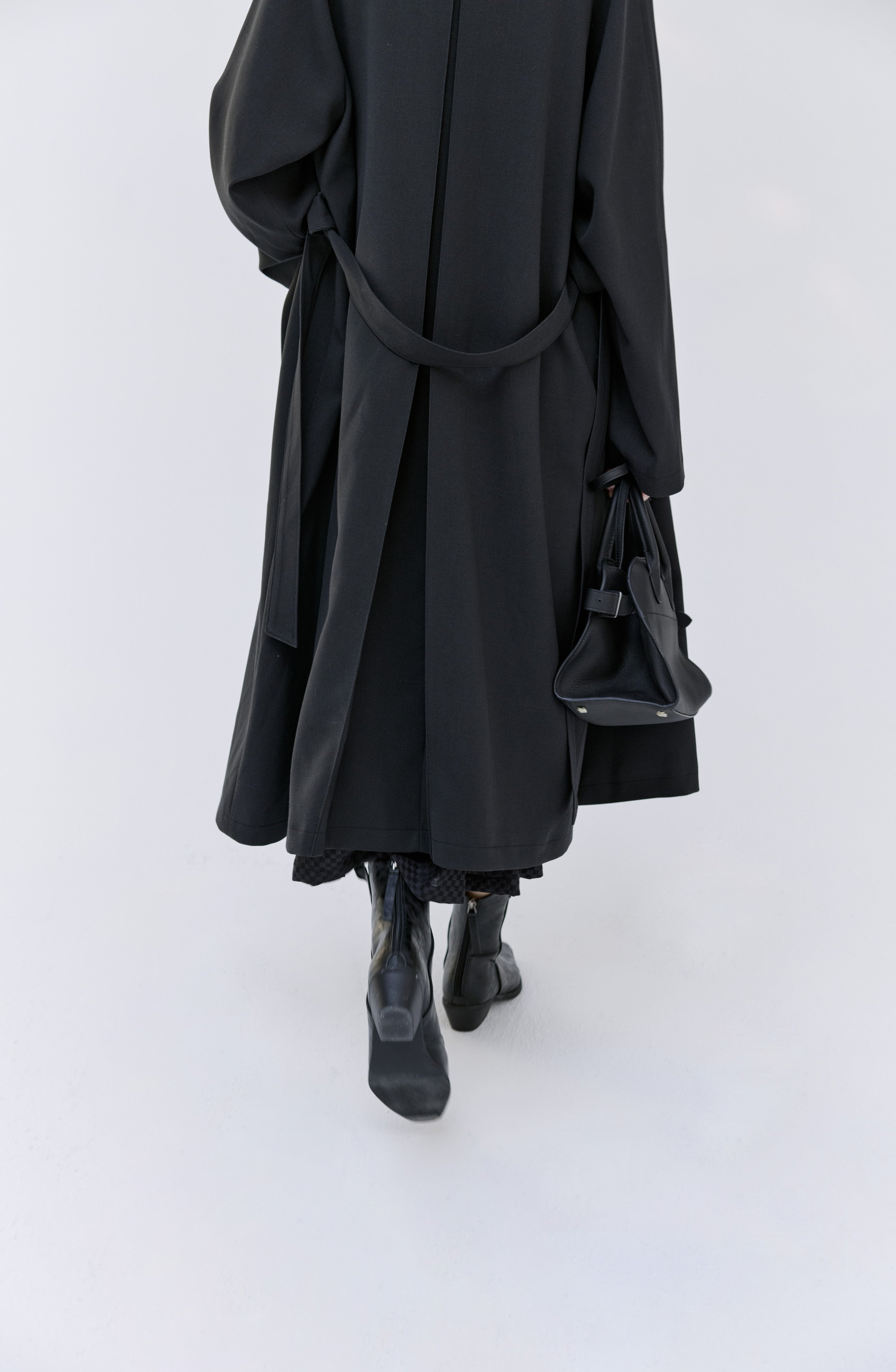 SMOOTH FLARE LAPEL TRENCH / スムースフレアラペルトレンチ