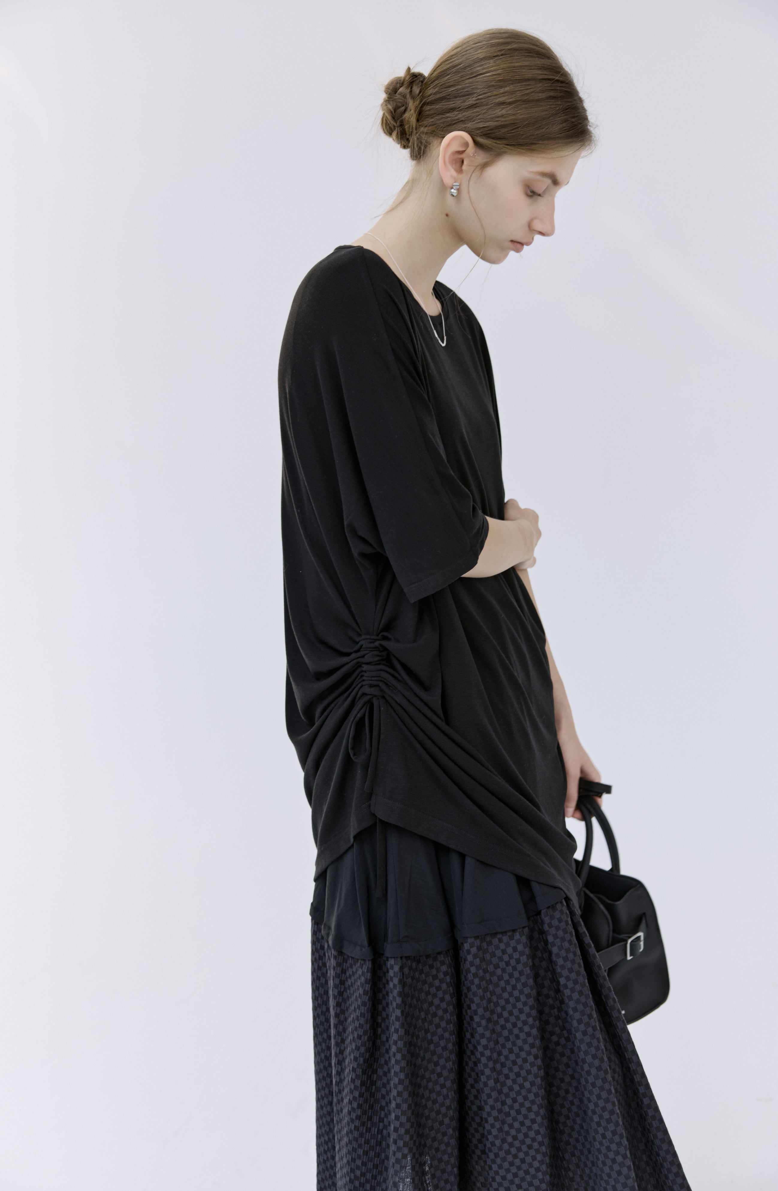 HEM EDGE TIERED DRESS / ヘムエッジティアードワンピース