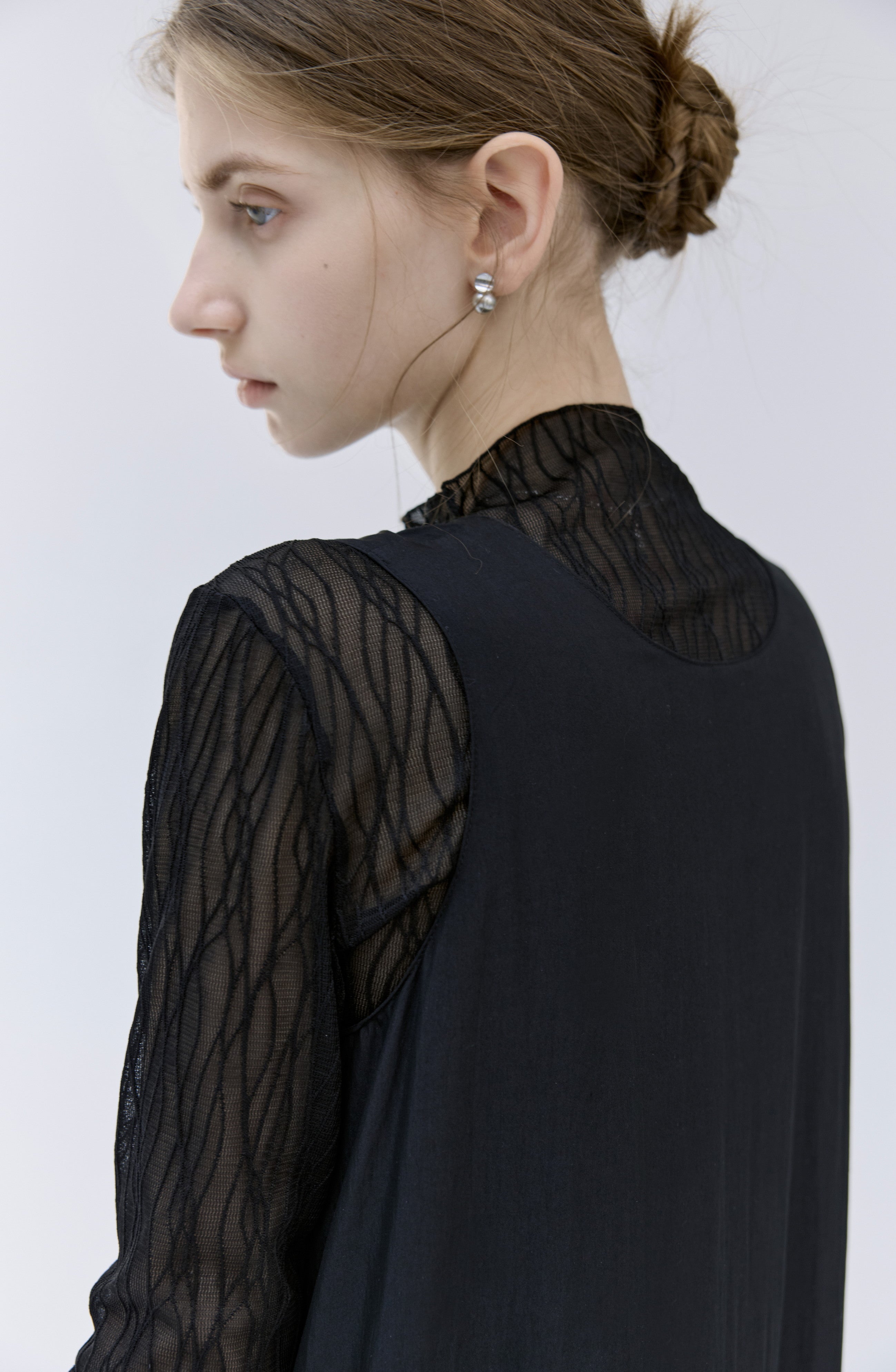 HEM EDGE TIERED DRESS / ヘムエッジティアードワンピース