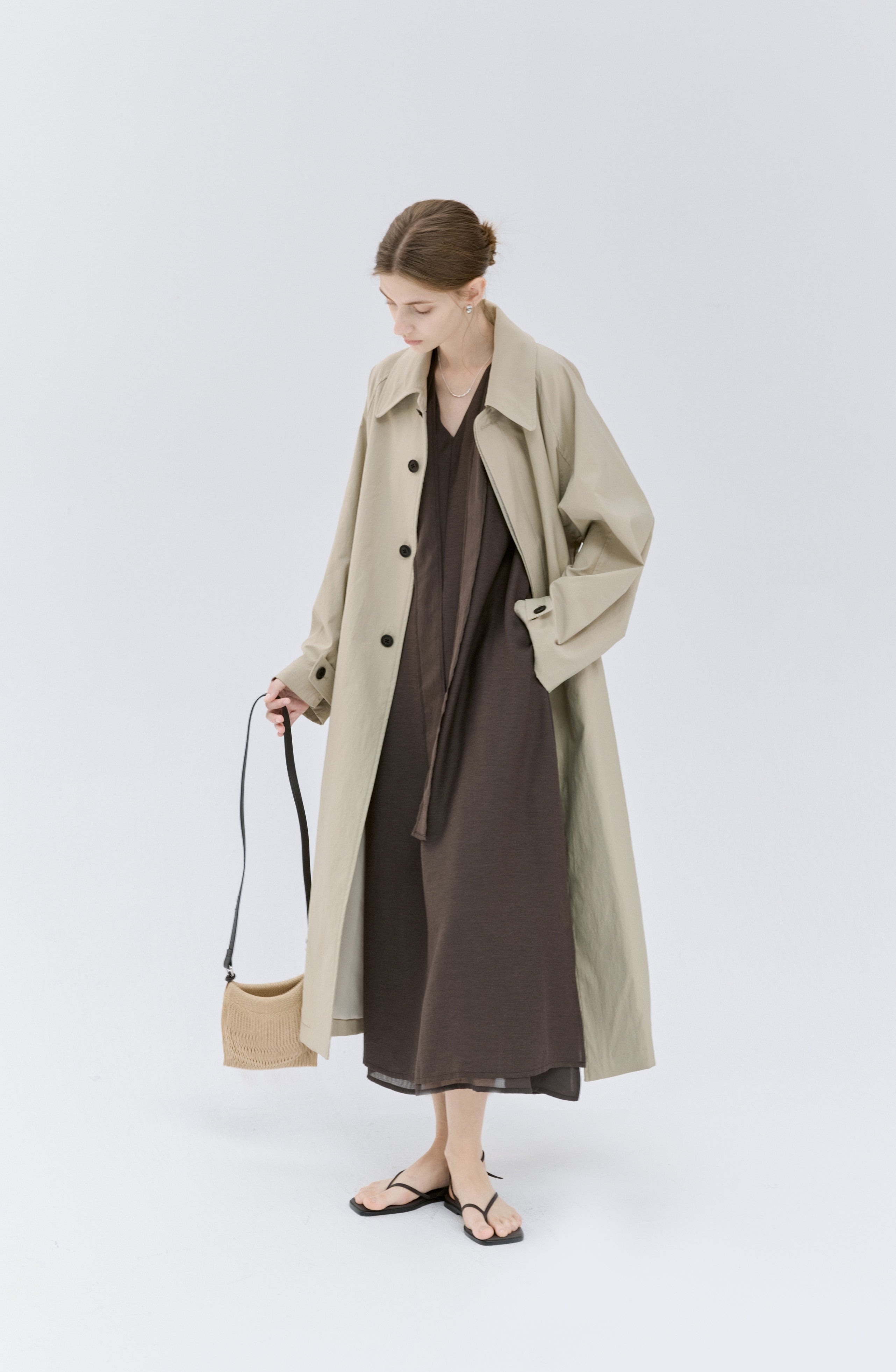 NATURAL CLASSICAL LONG TRENCH / 내츄럴 클래식 롱 트렌치