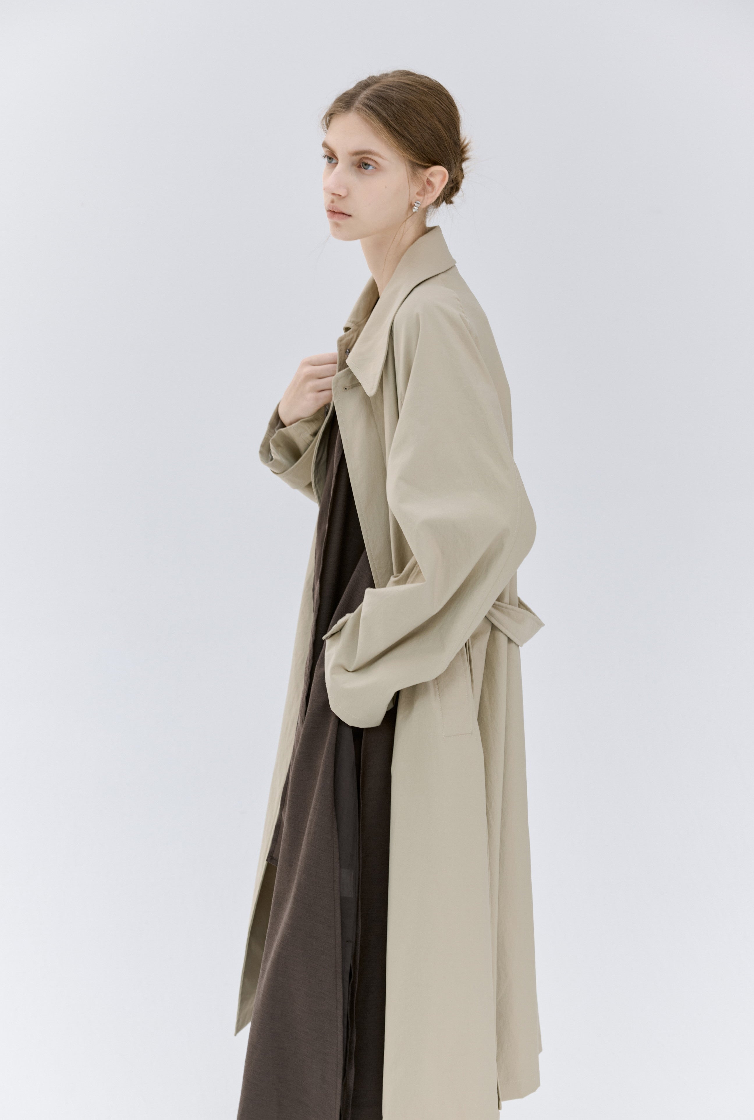 NATURAL CLASSICAL LONG TRENCH / 내츄럴 클래식 롱 트렌치
