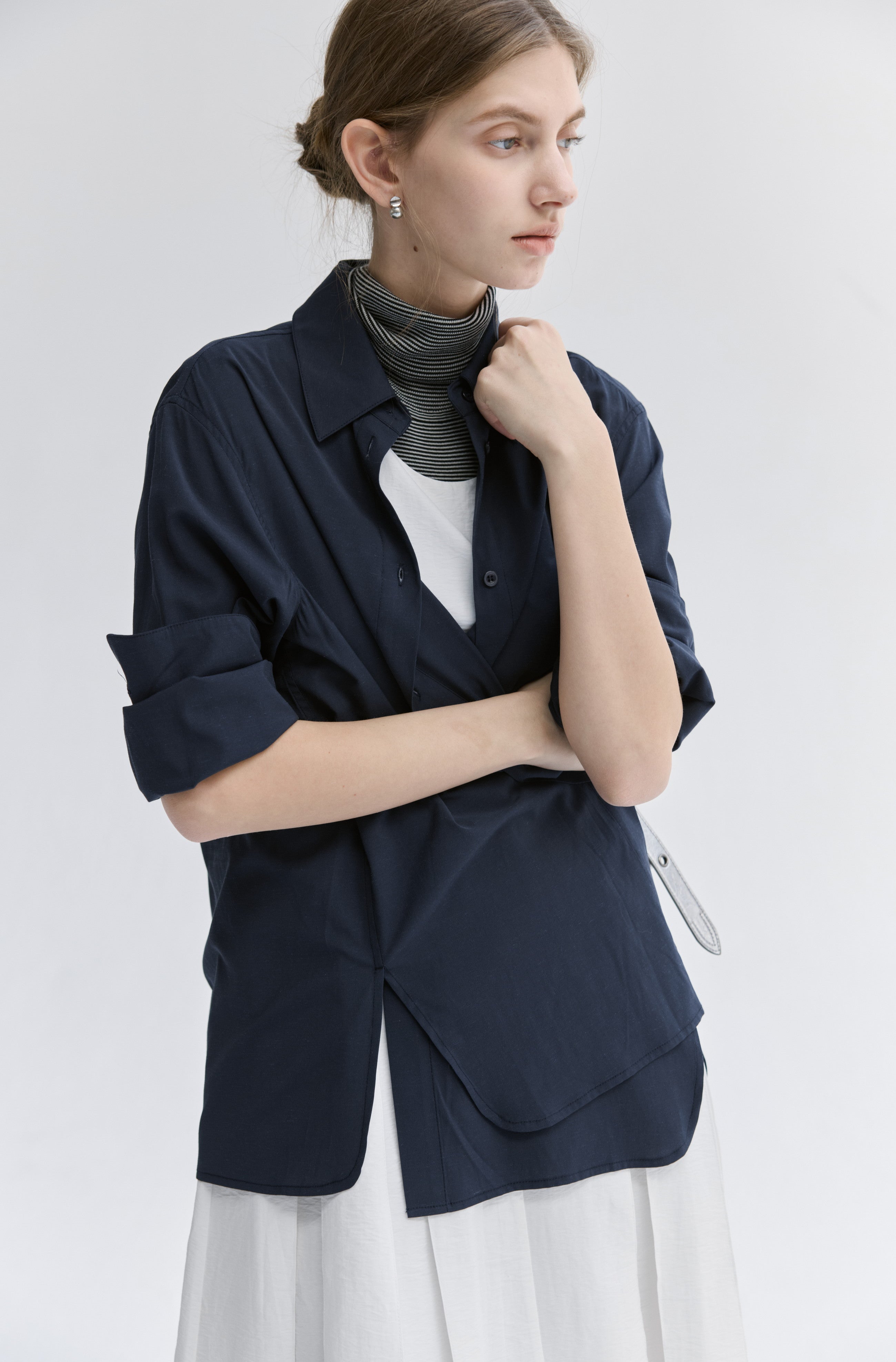 EDGE SILHOUETTE COLOR SHIRT