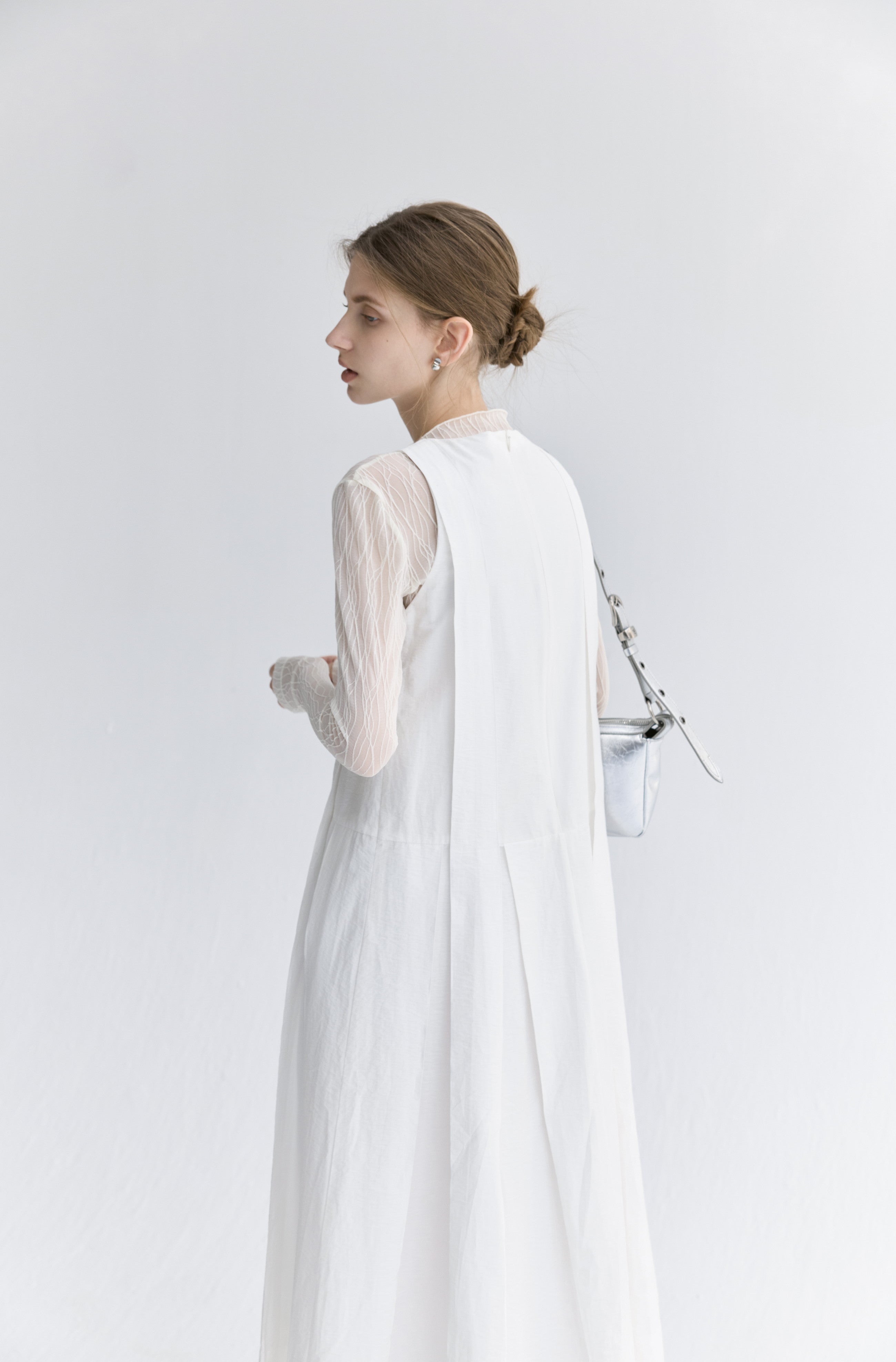 TREE JACQUARD SHEER TOP / ツリージャカードシアートップ