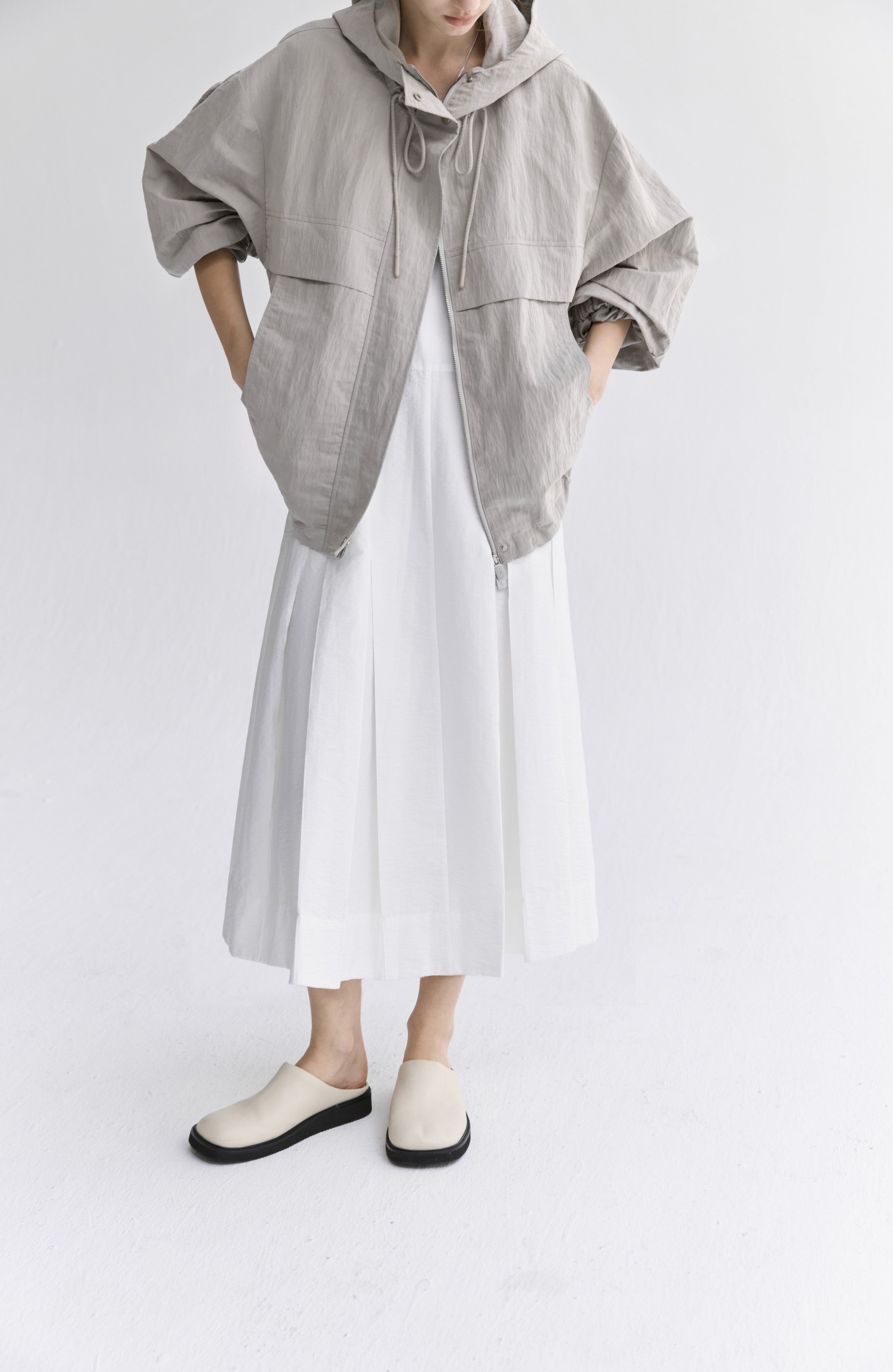 PLEATED SENSE NATURAL DRESS / プリーツセンスナチュラルワンピース