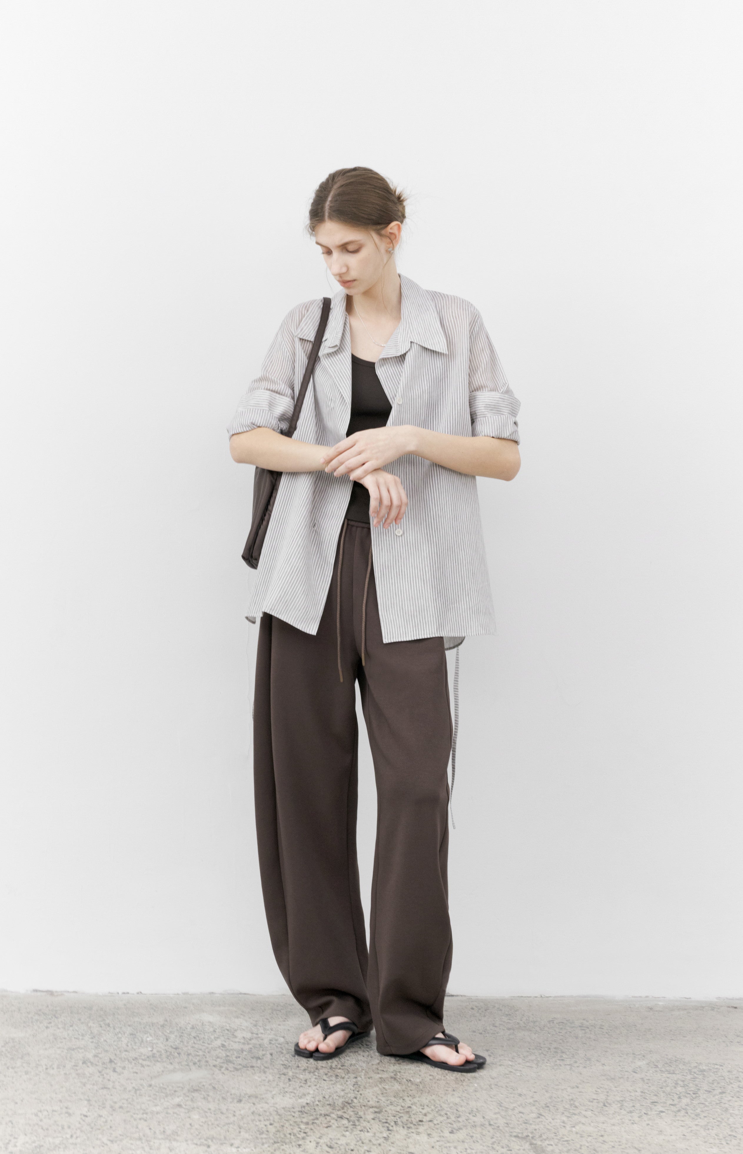 STRING MARK STRIPE SHIRT / ストリングマークストライプシャツ