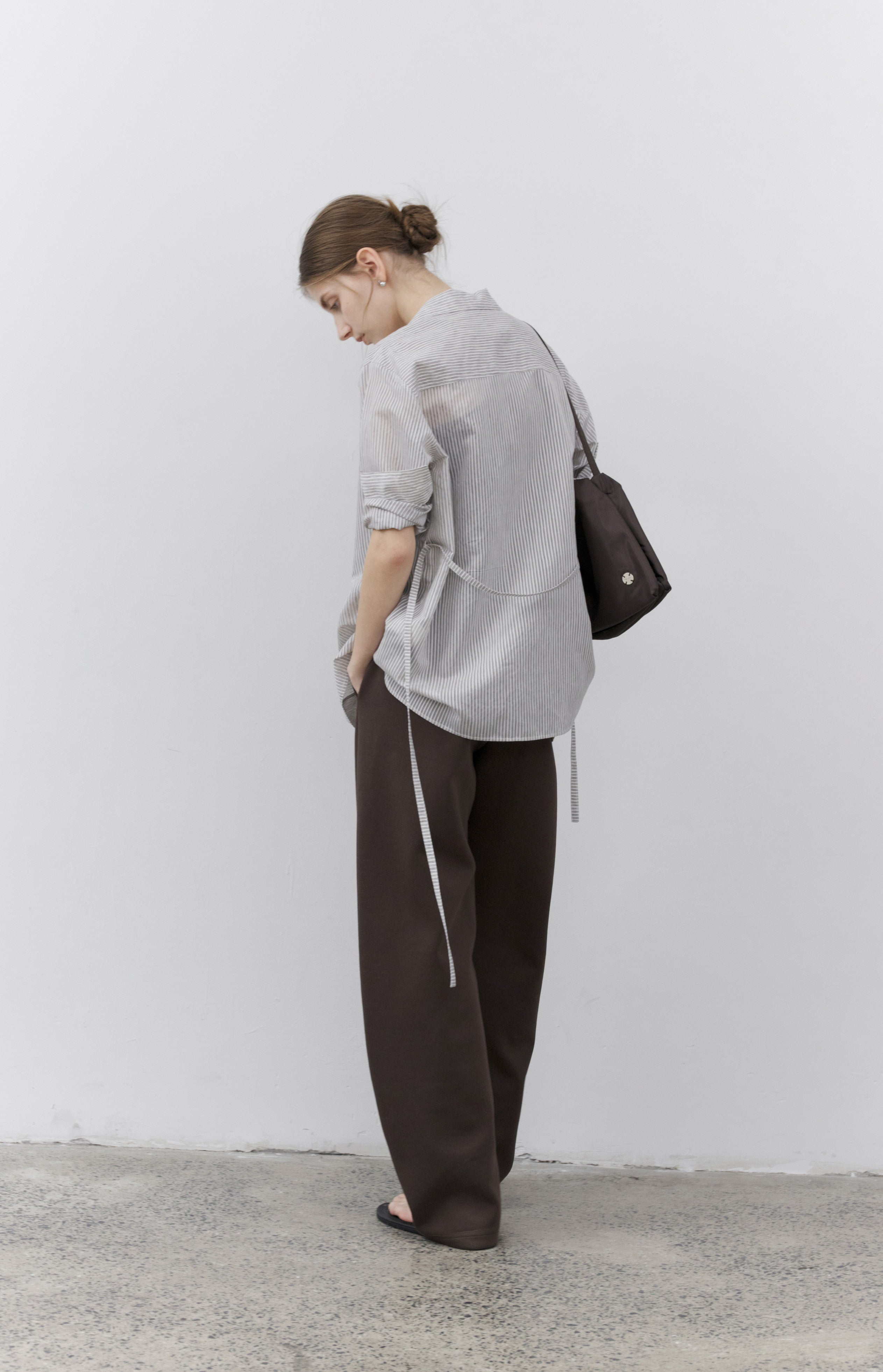 STRING MARK STRIPE SHIRT / ストリングマークストライプシャツ