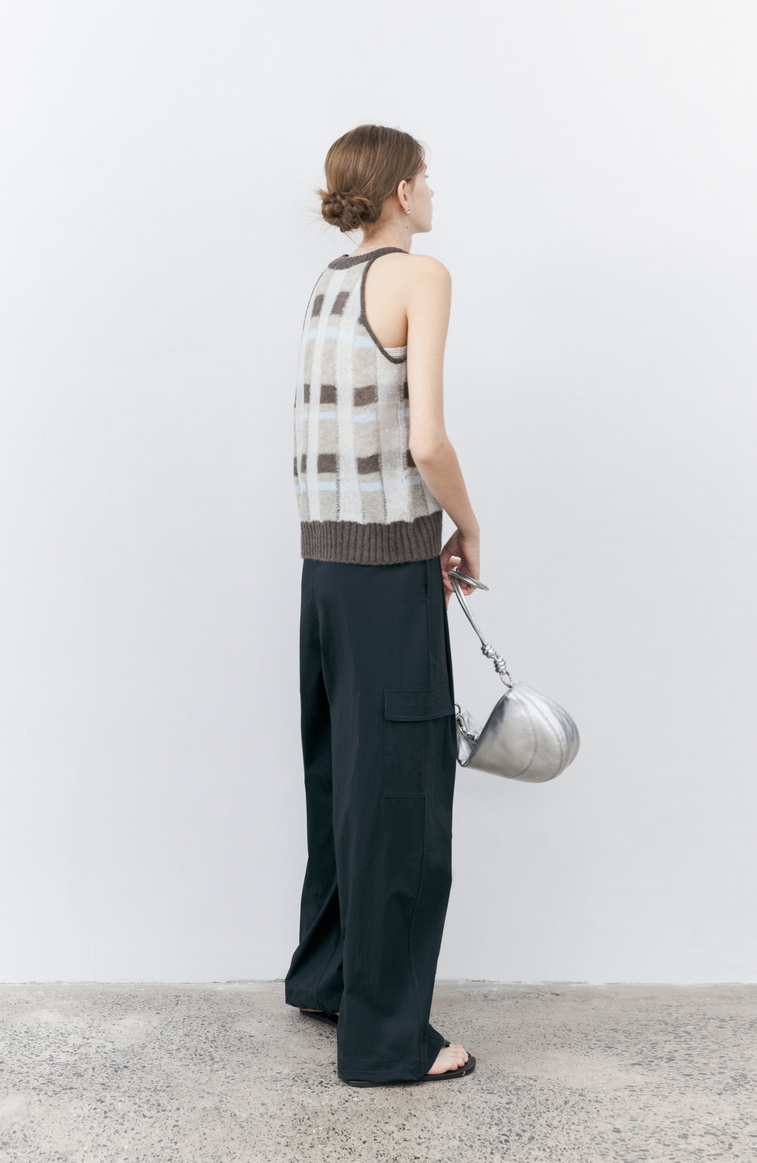 HALTER PLAID SOFT VEST