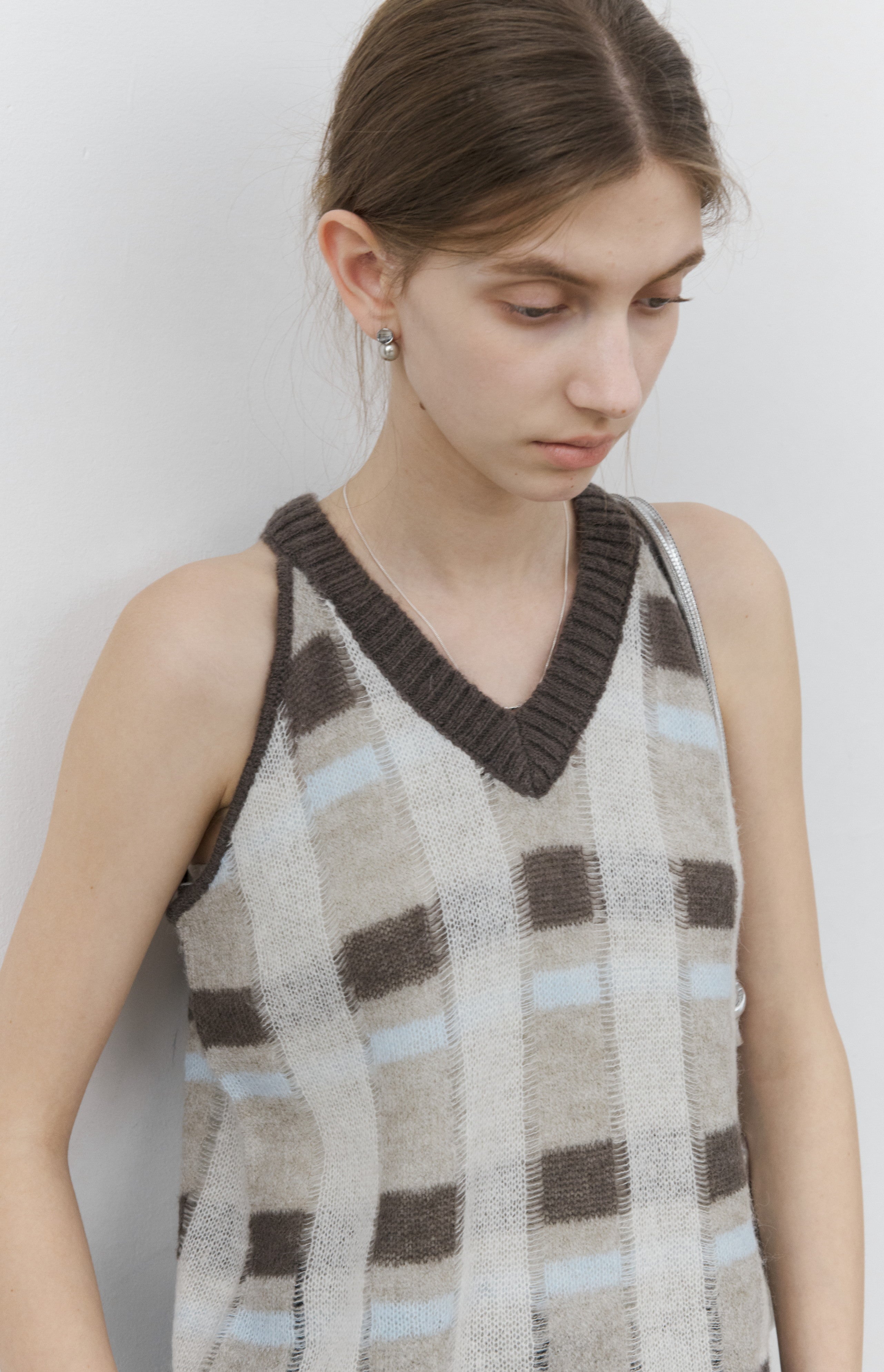HALTER PLAID SOFT VEST