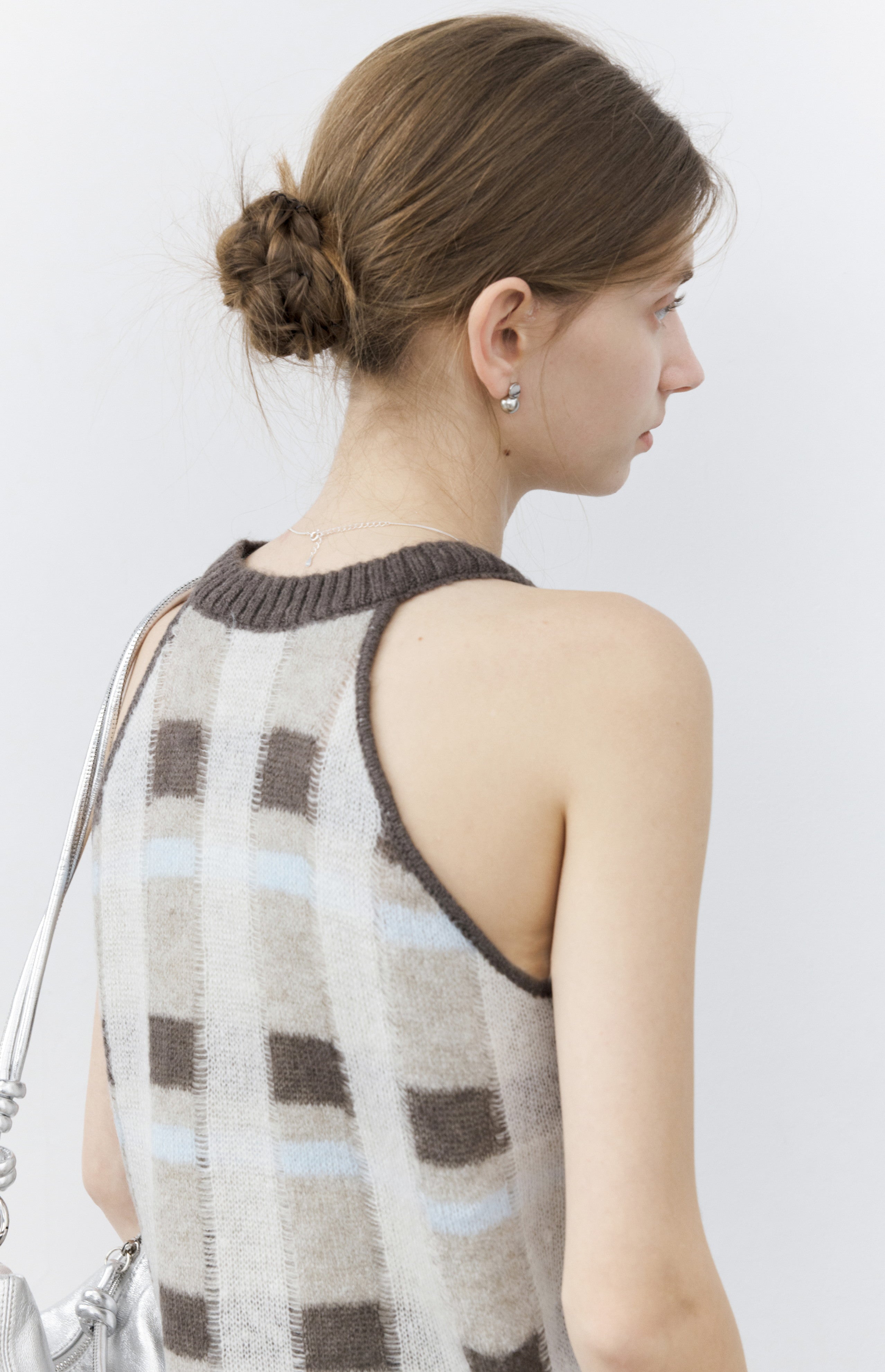 HALTER PLAID SOFT VEST