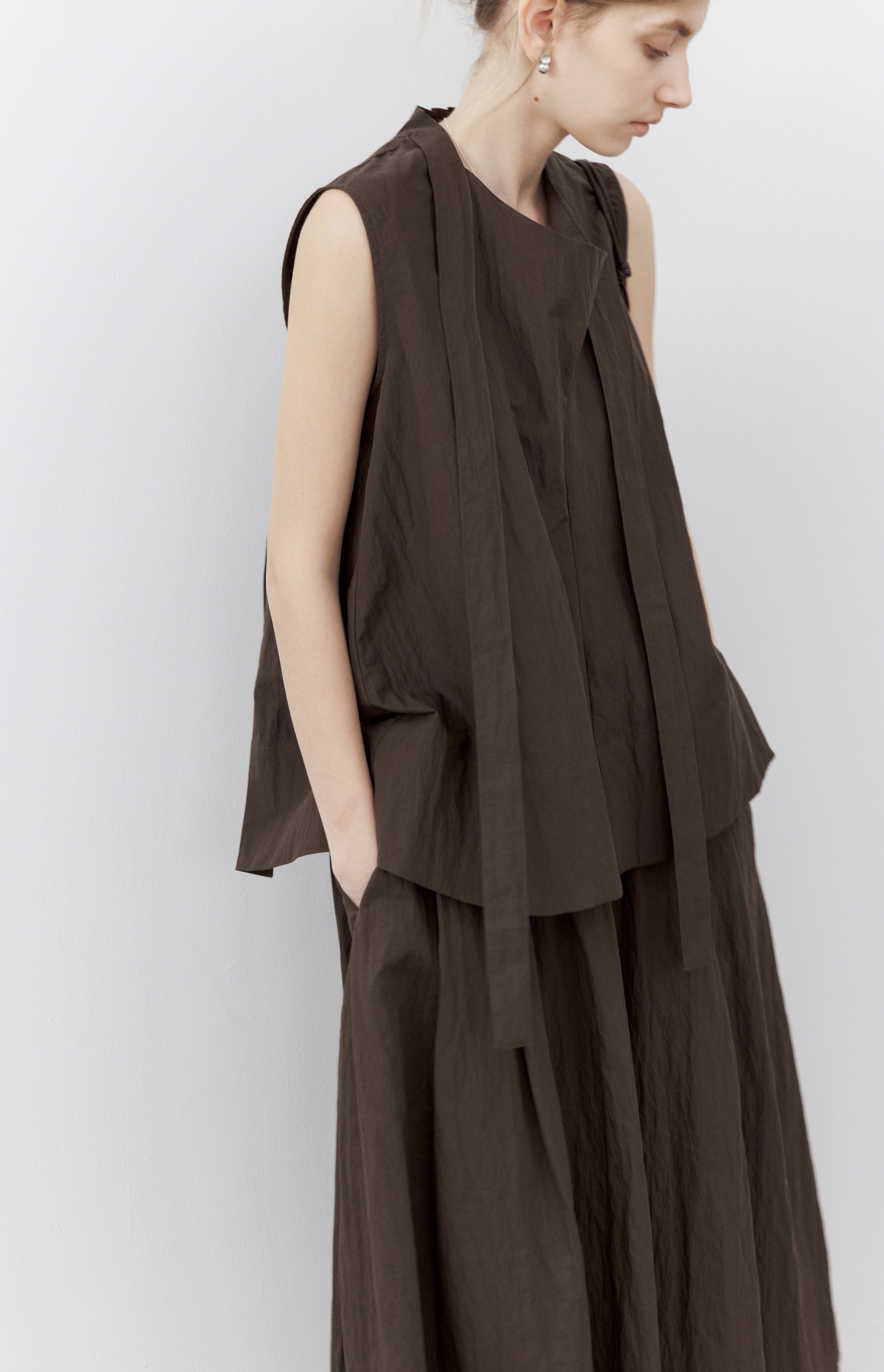 DRY CRINKLE VOLUME BLOUSE / ドライクリンクルボリュームブラウス