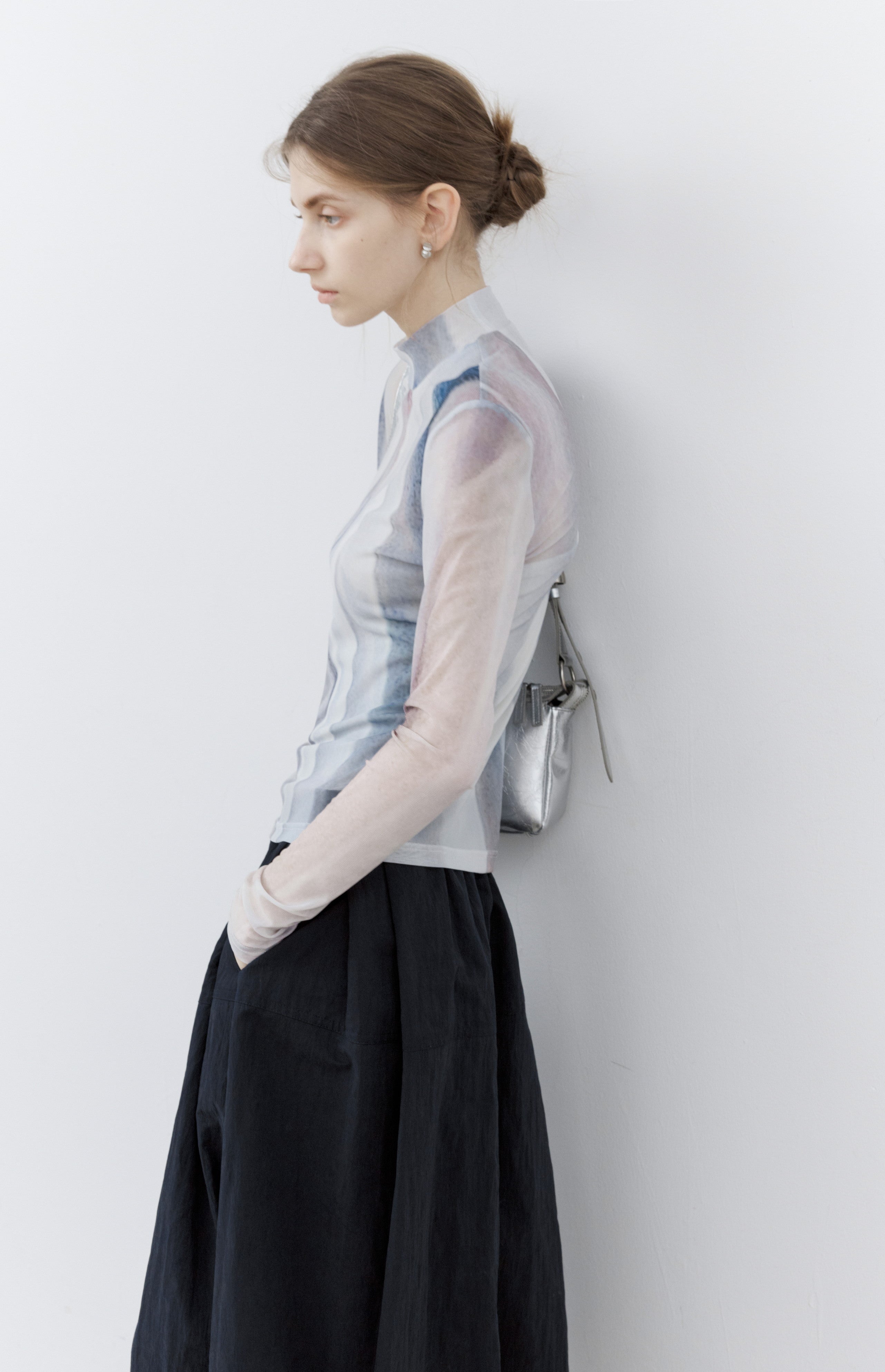HEM BALLOON WRINKLE SKIRT