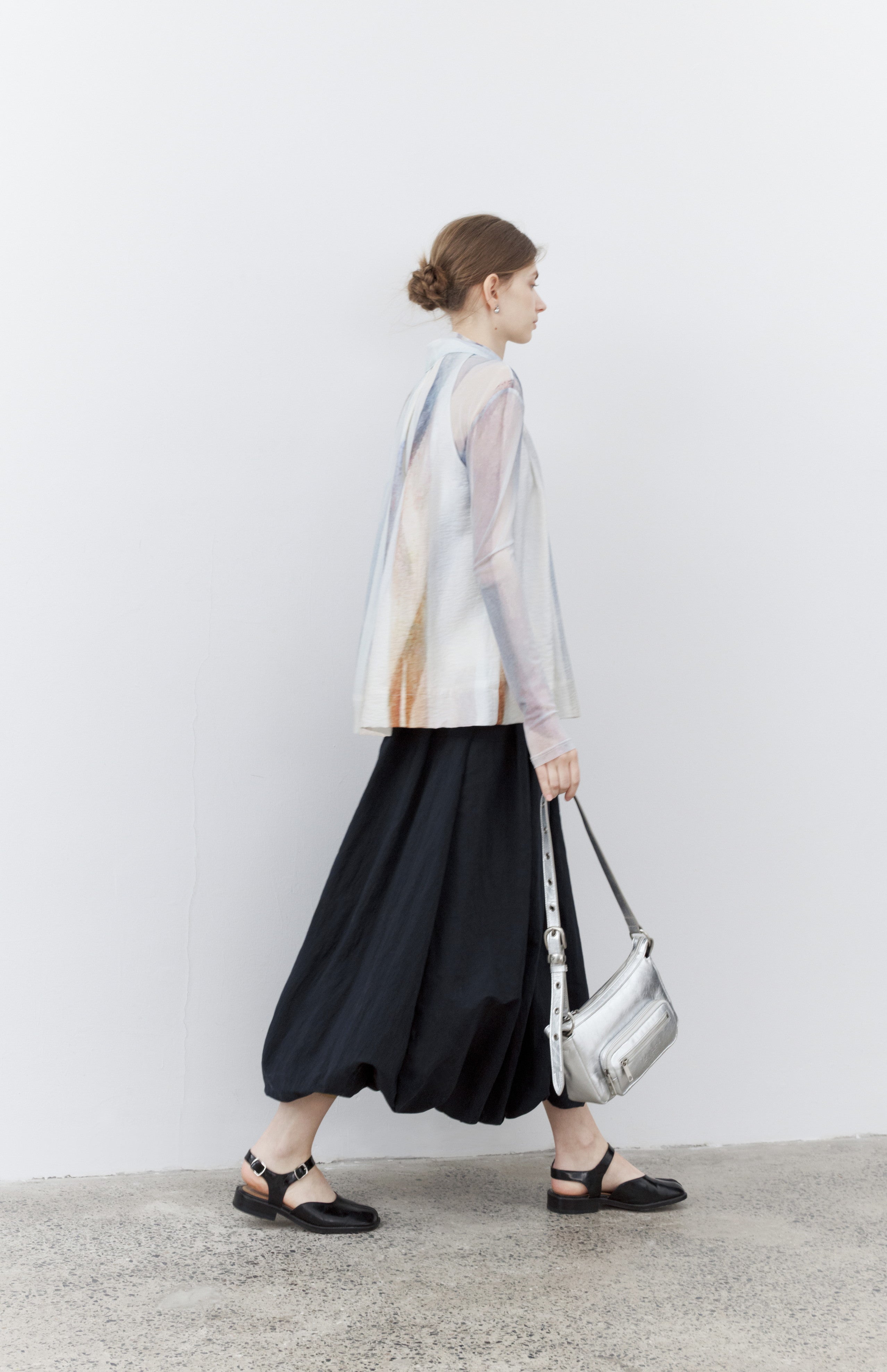 HEM BALLOON WRINKLE SKIRT
