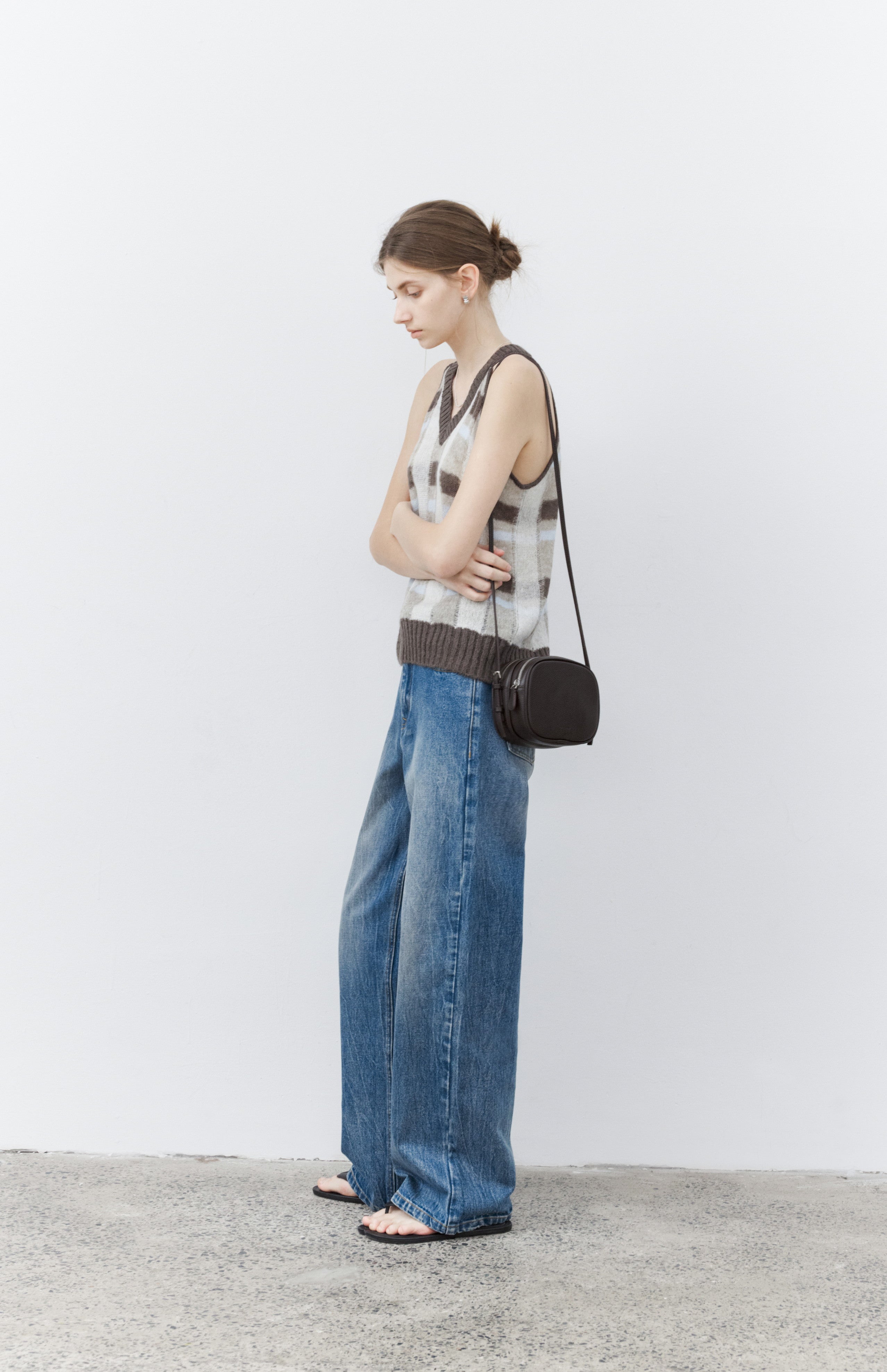 HALTER PLAID SOFT VEST