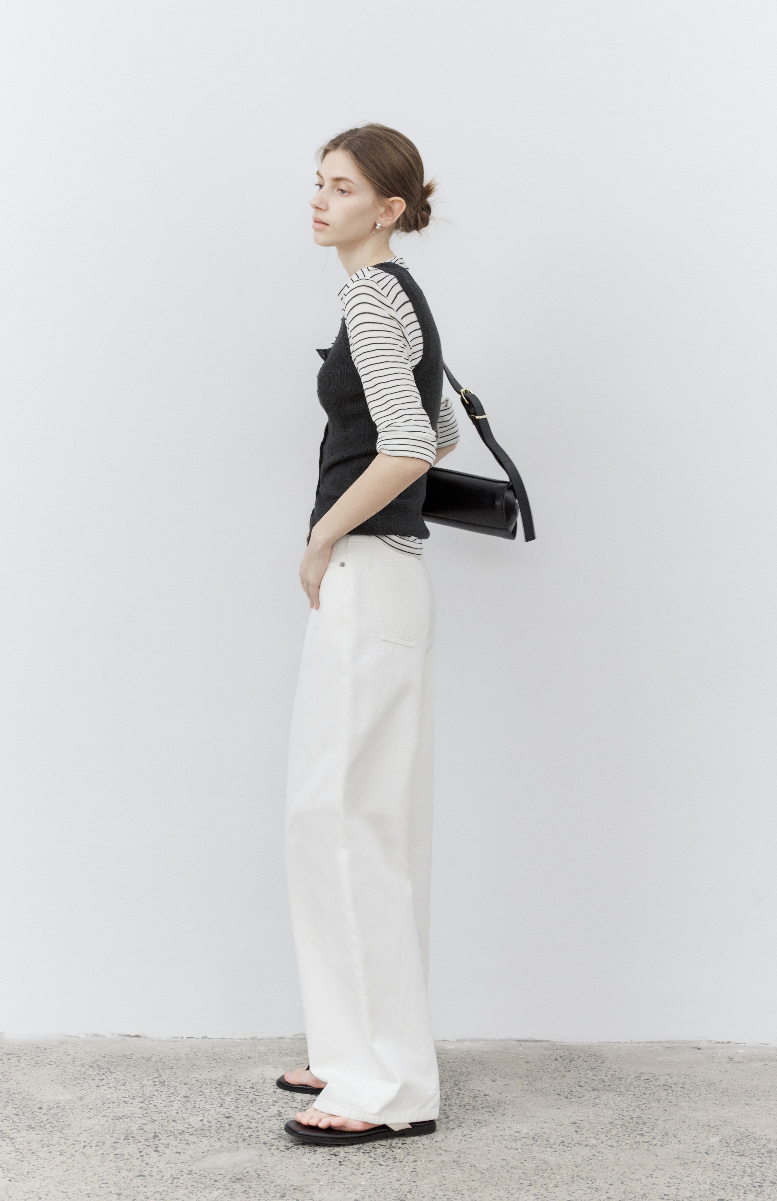 PATCH ACCENT WHITE JEANS / パッチアクセントホワイトジーンズ