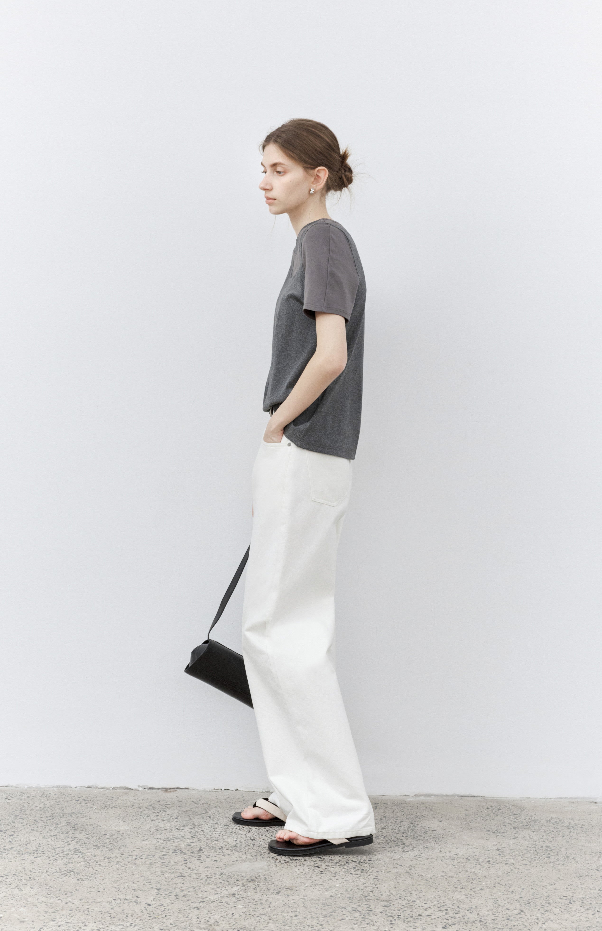 PATCH ACCENT WHITE JEANS / パッチアクセントホワイトジーンズ