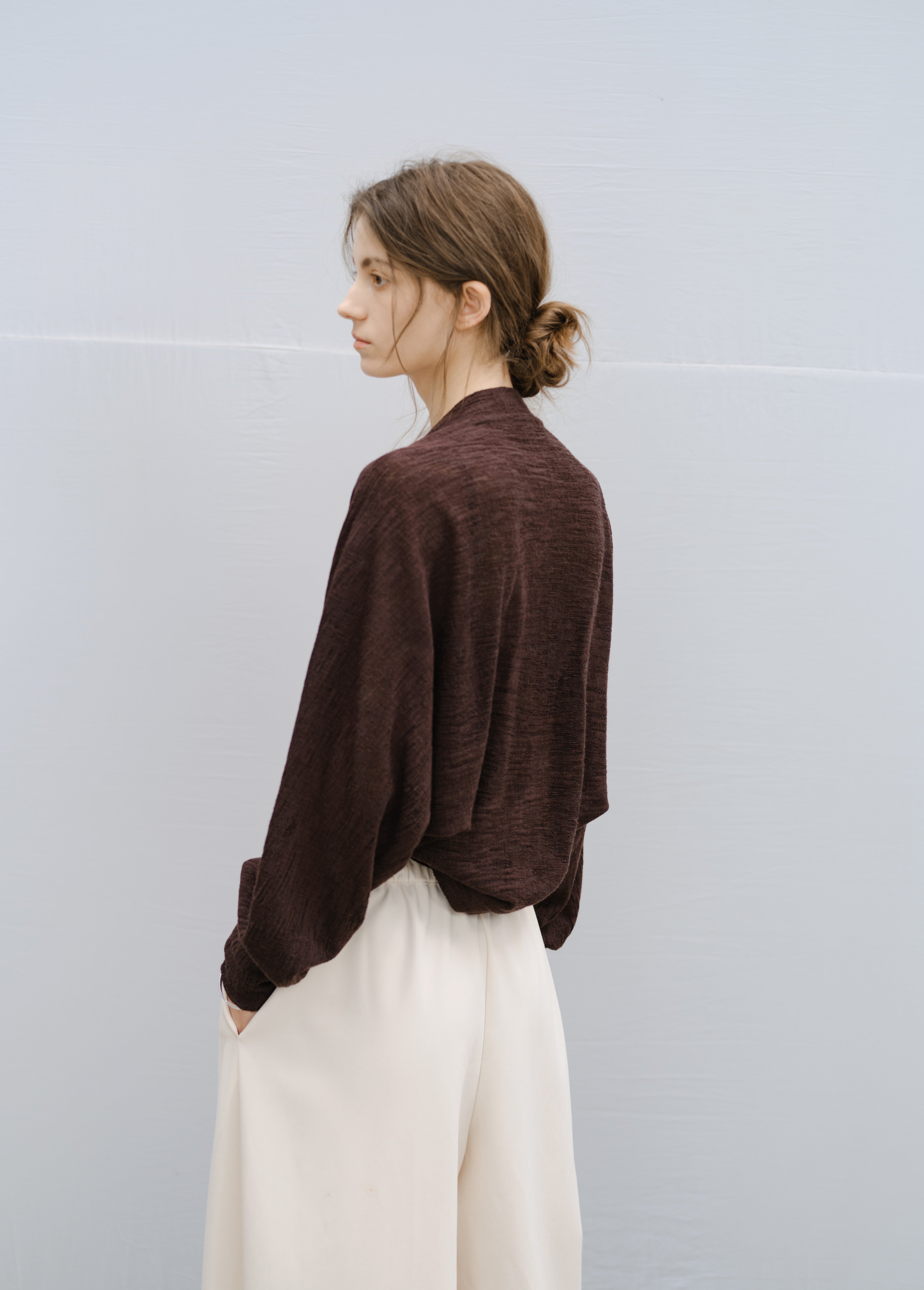 DRAPE SHORT BOLERO CARDIGAN / ドレープショートボレロカーディガン