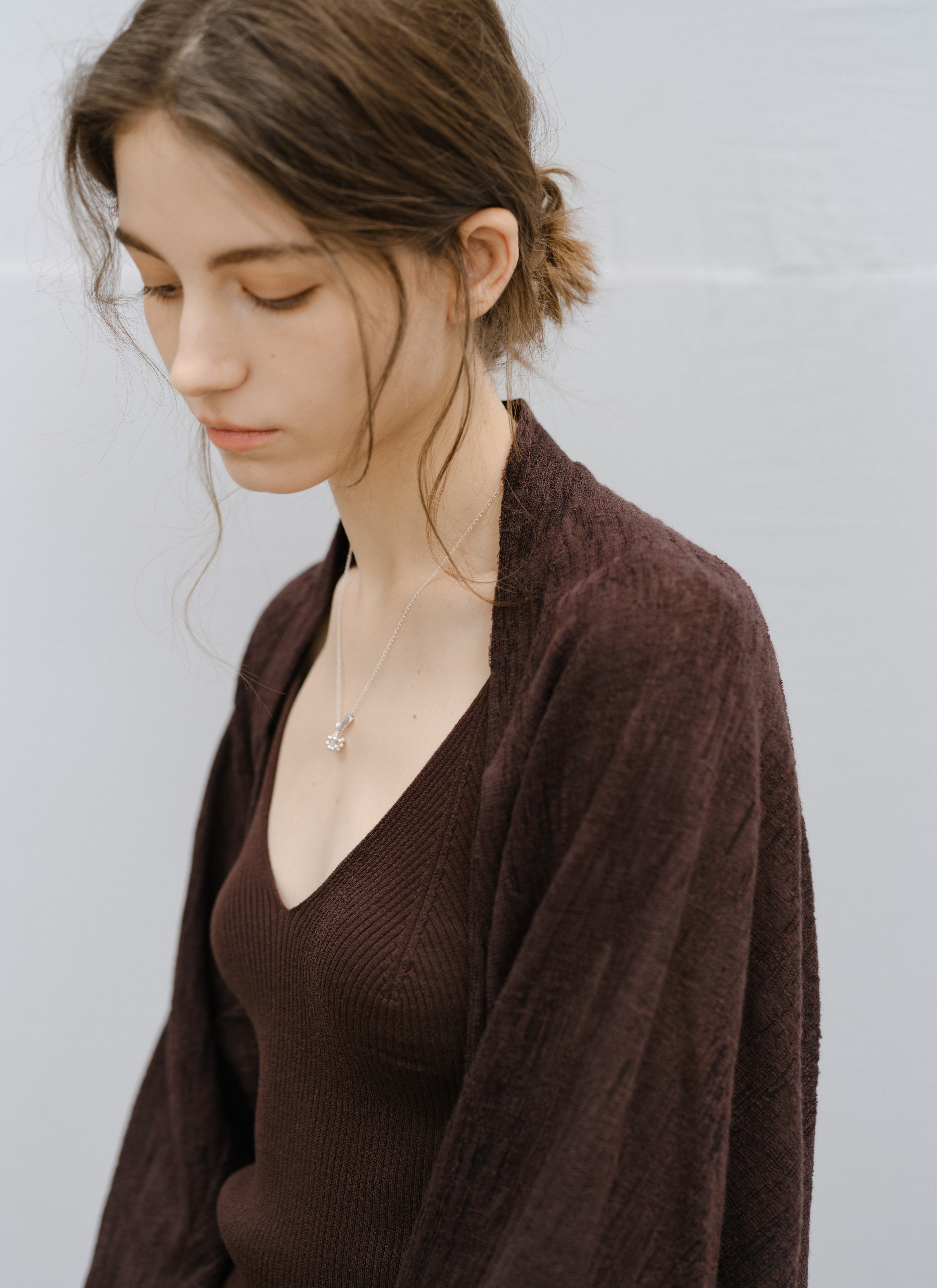 DRAPE SHORT BOLERO CARDIGAN / ドレープショートボレロカーディガン