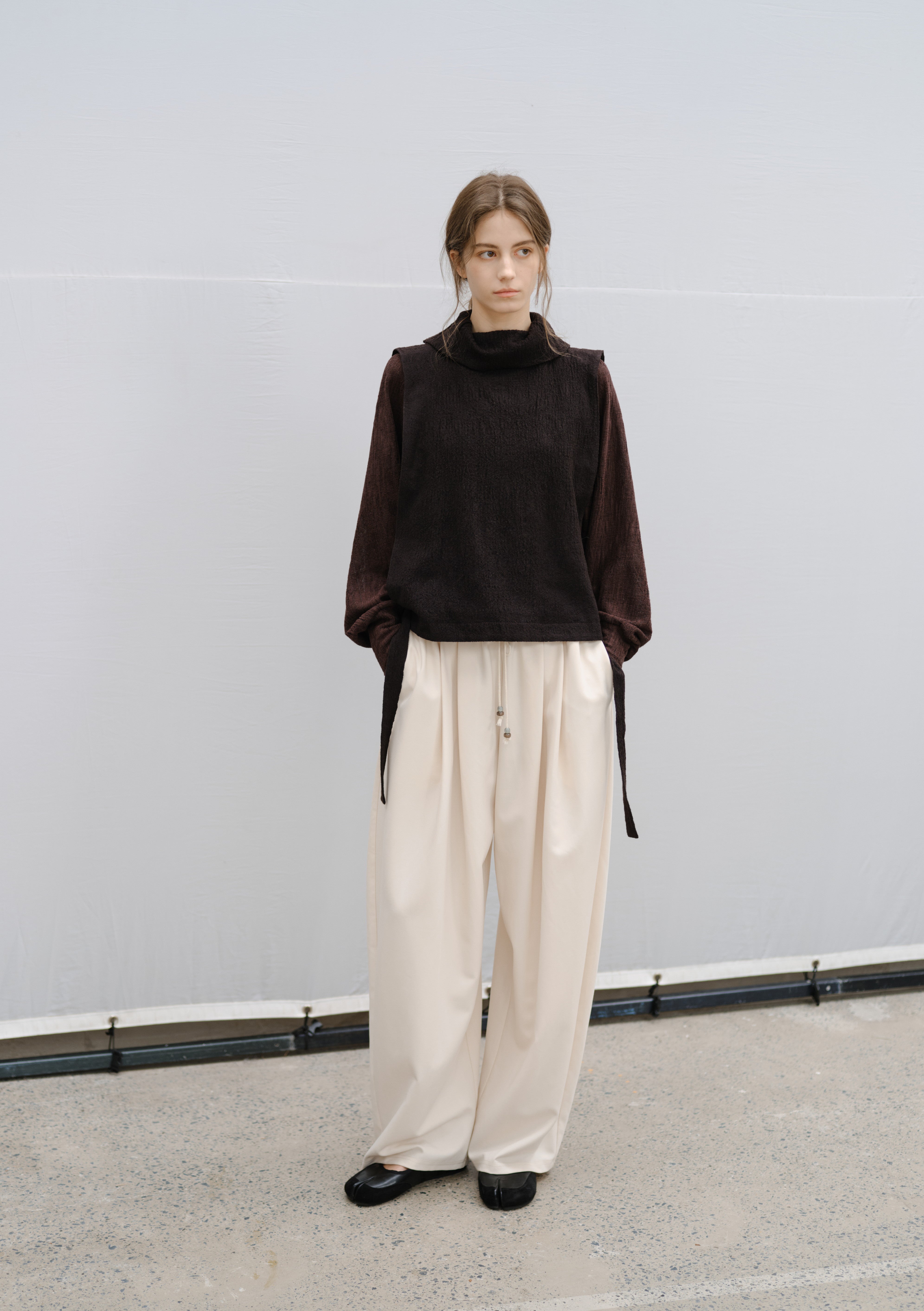 DRAPE SHORT BOLERO CARDIGAN / ドレープショートボレロカーディガン