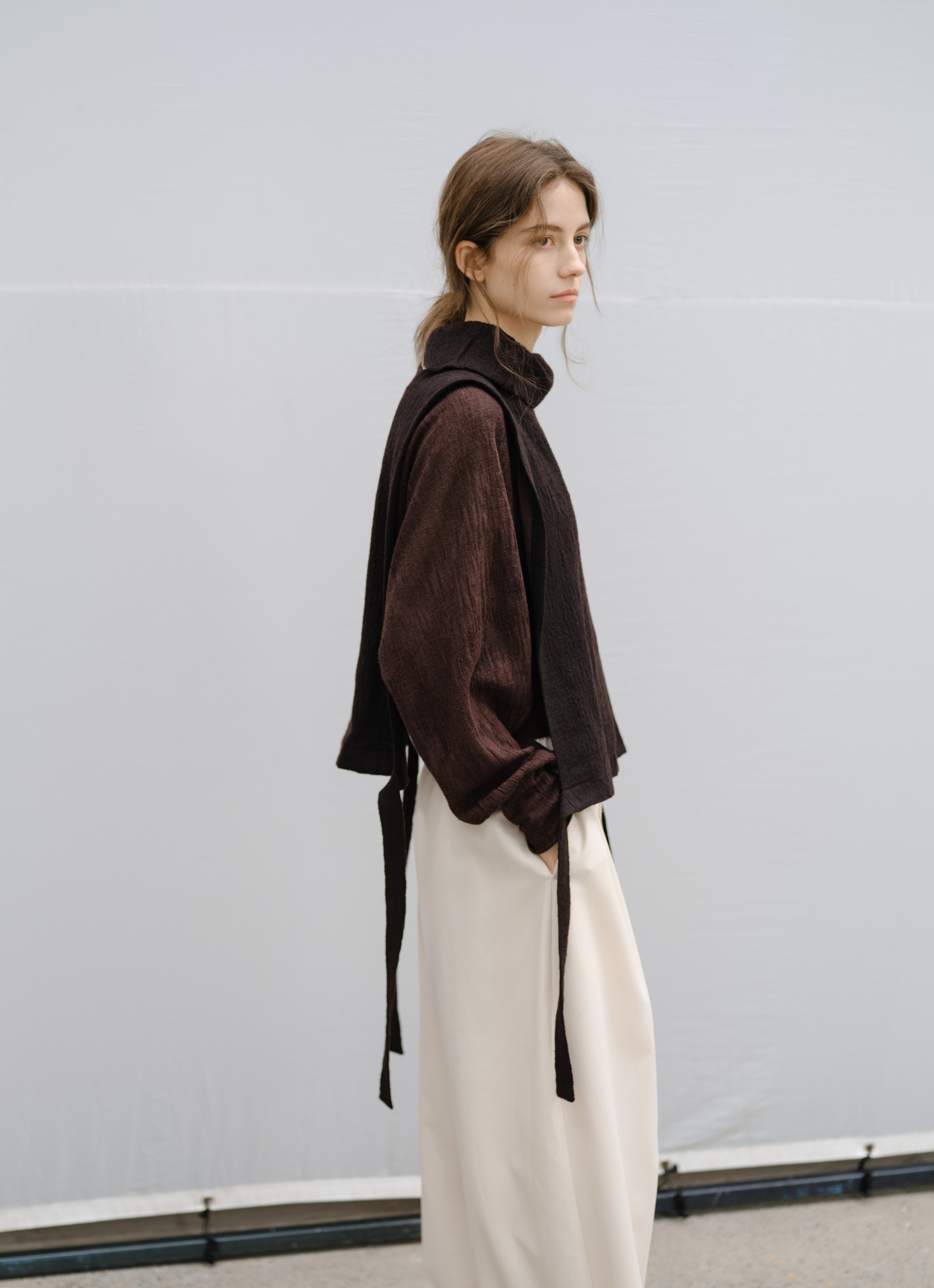 DRAPE SHORT BOLERO CARDIGAN / ドレープショートボレロカーディガン