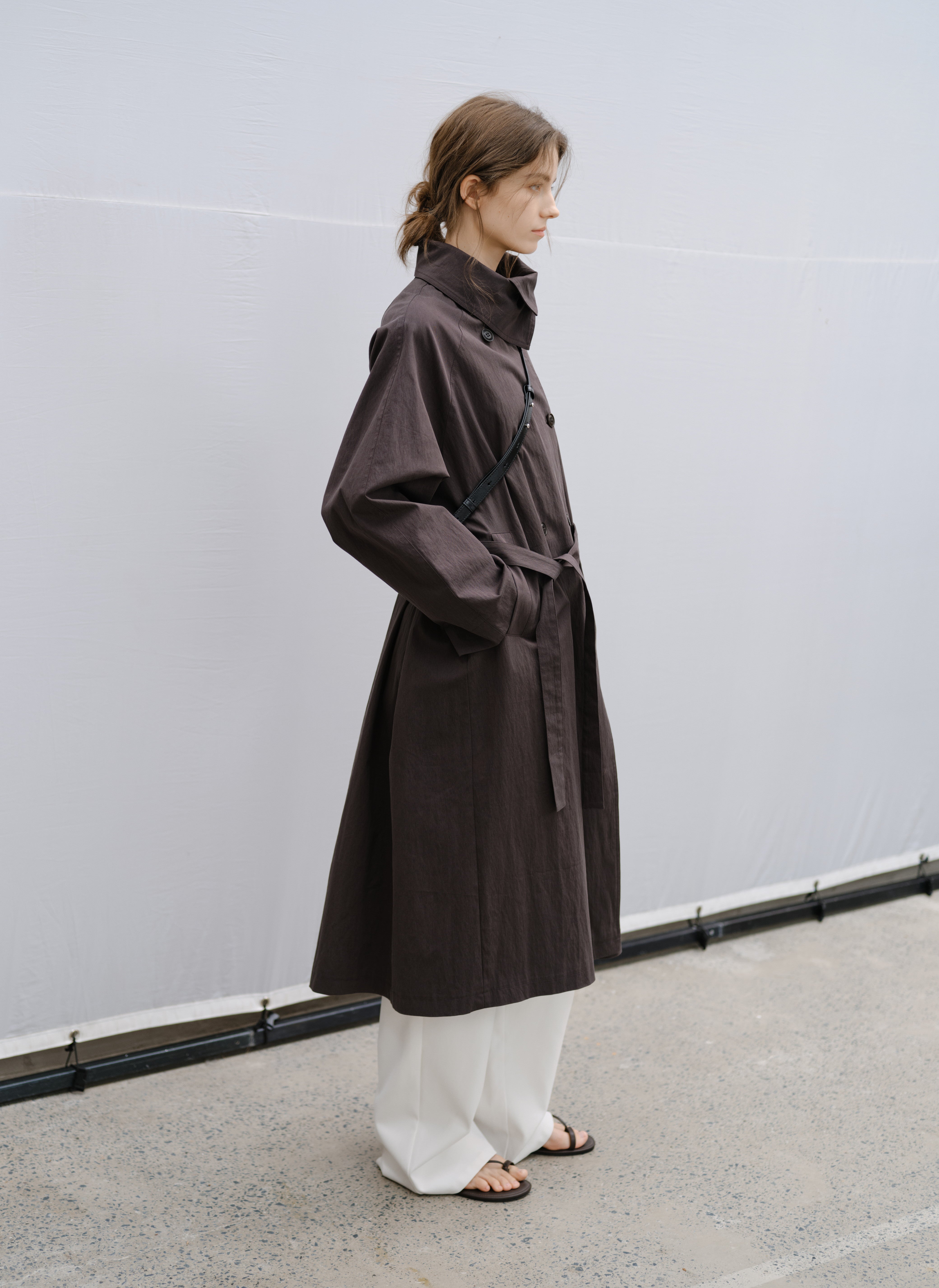 NATURAL COLOR LONG TRENCH / ナチュラルカラーロングトレンチ