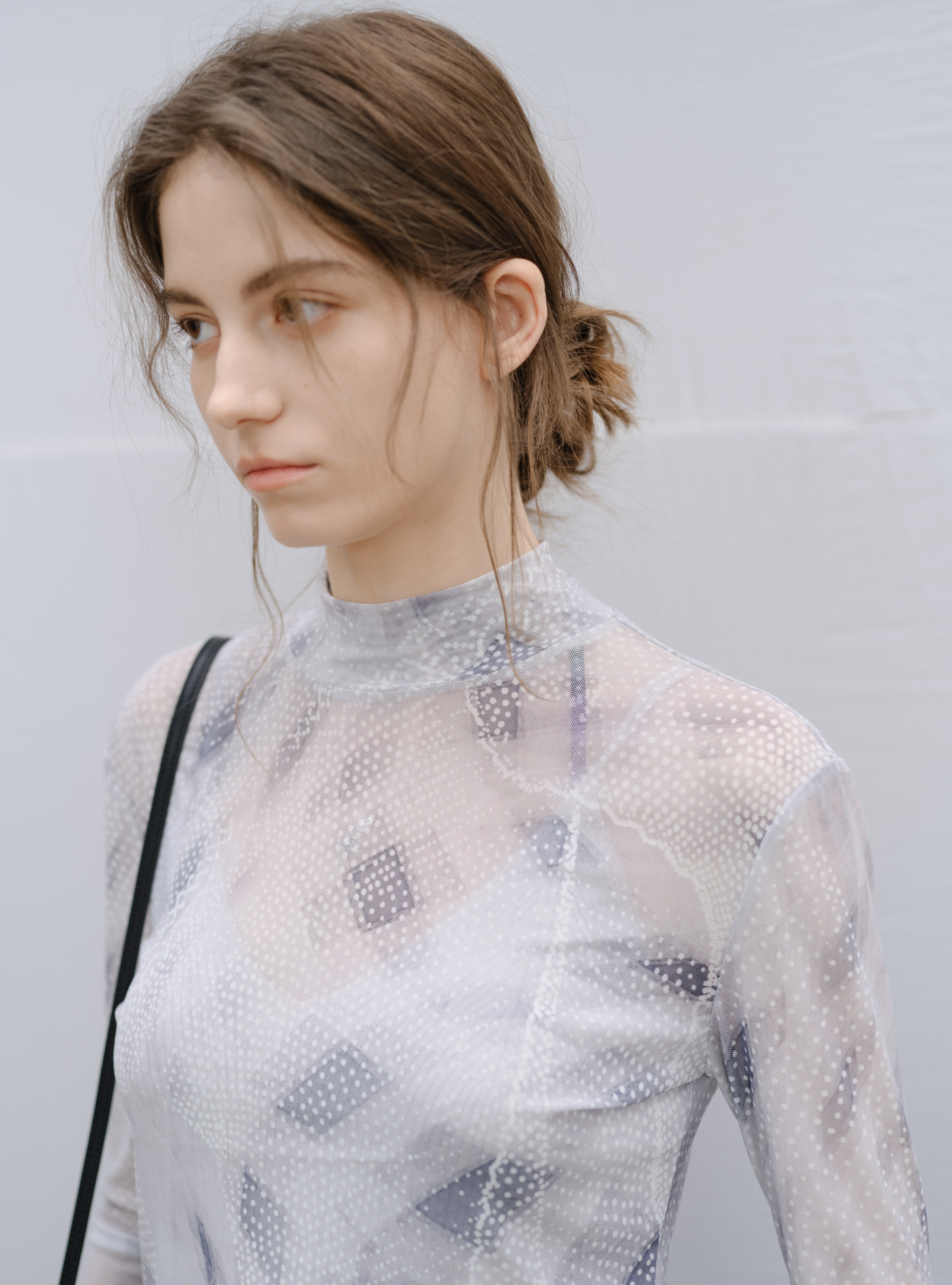 GRID DESIGN SHEER TOP / グリッドデザインシアートップ