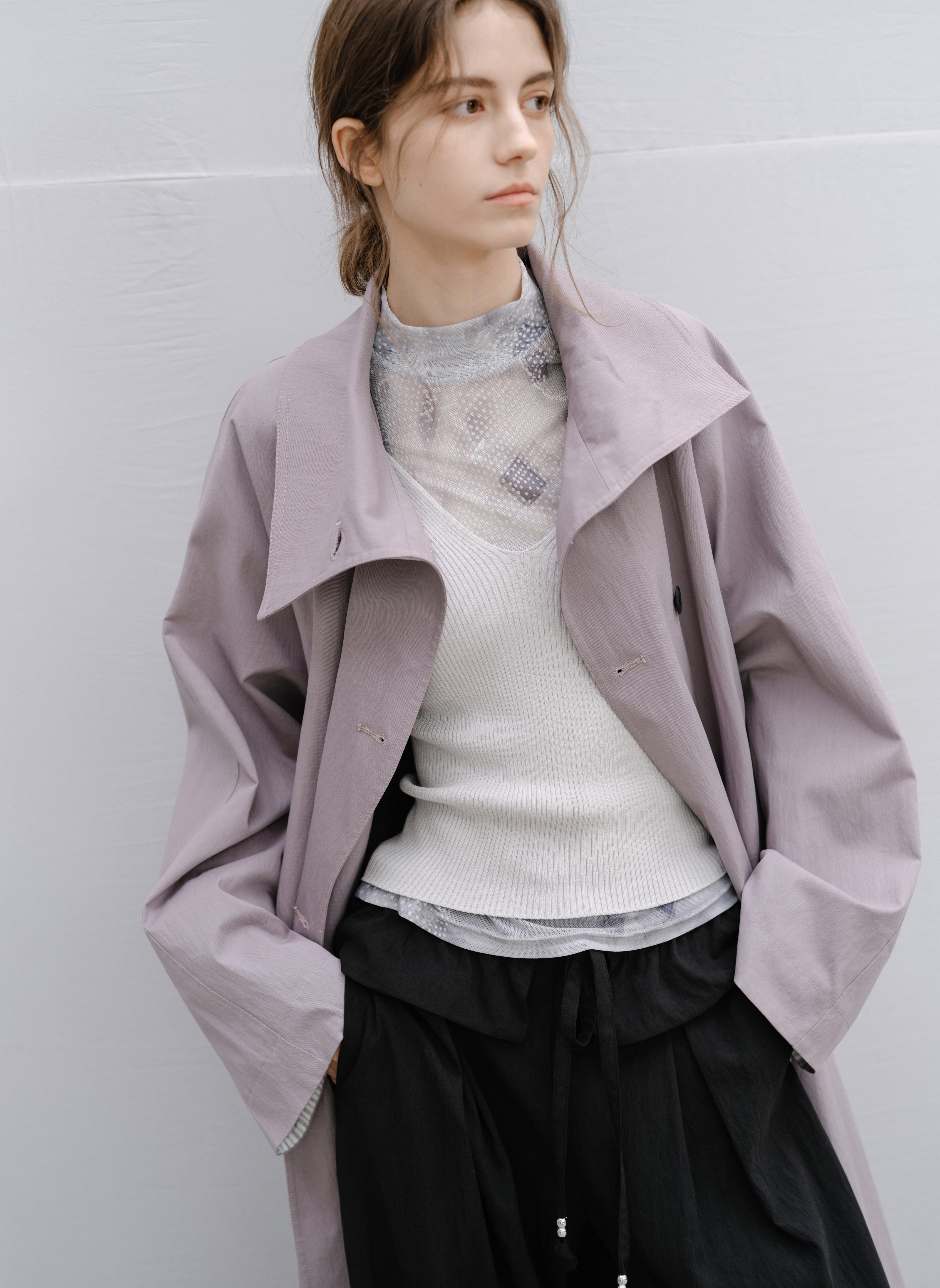 GRID DESIGN SHEER TOP / グリッドデザインシアートップ