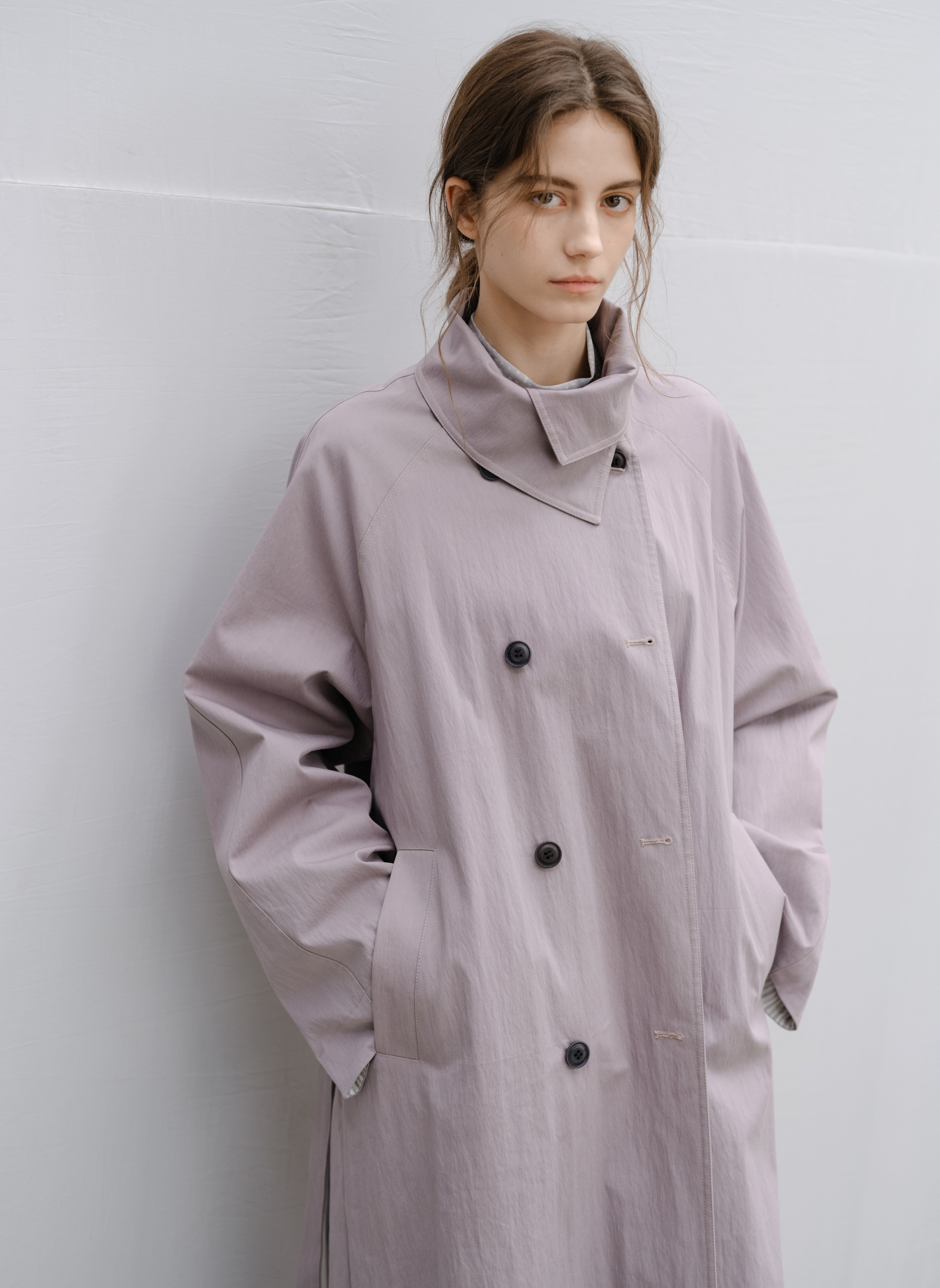 NATURAL COLOR LONG TRENCH / ナチュラルカラーロングトレンチ