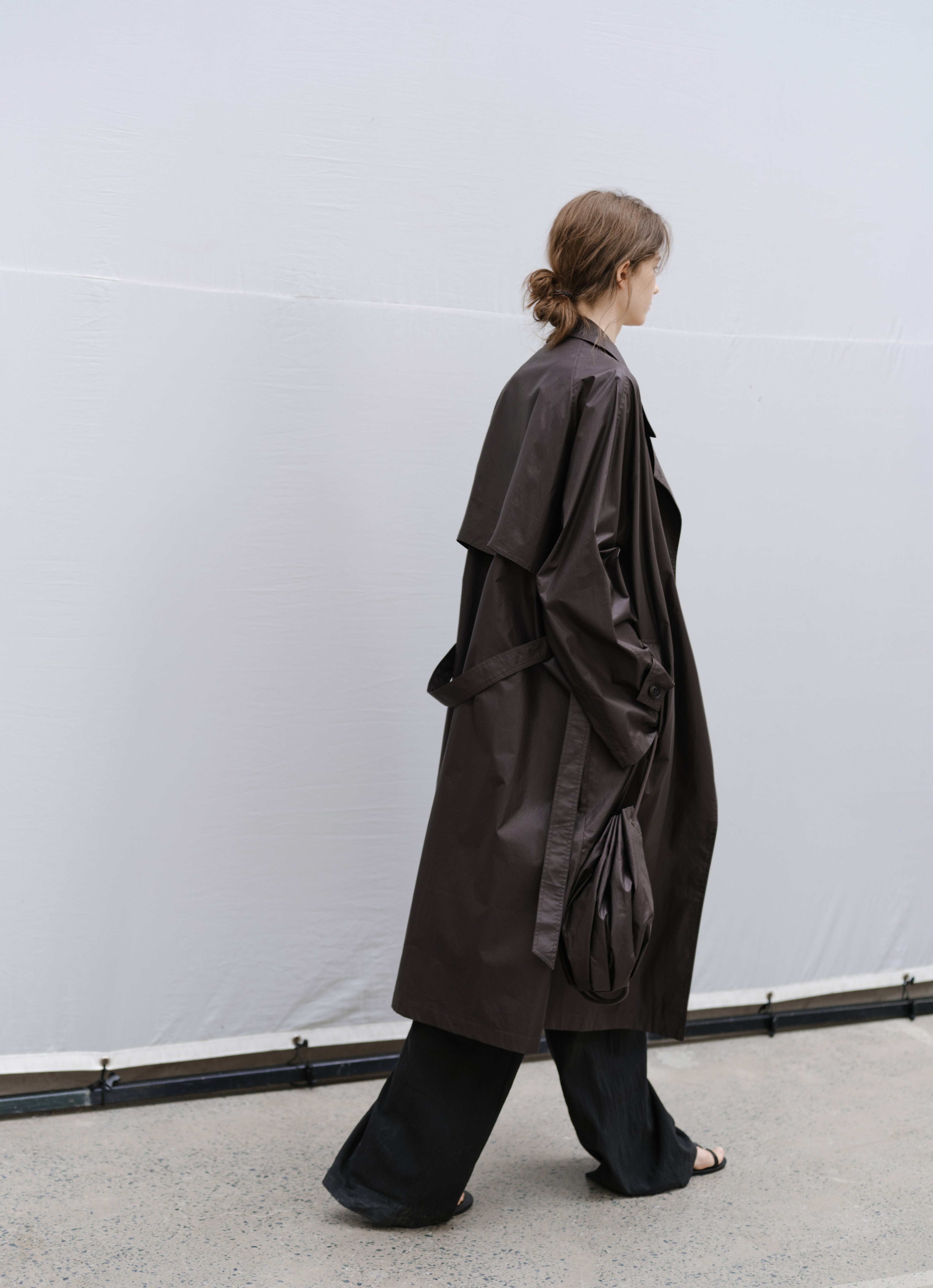 COATING TEXTURE LONG TRENCH / コーティングテクスチャーロングトレンチ