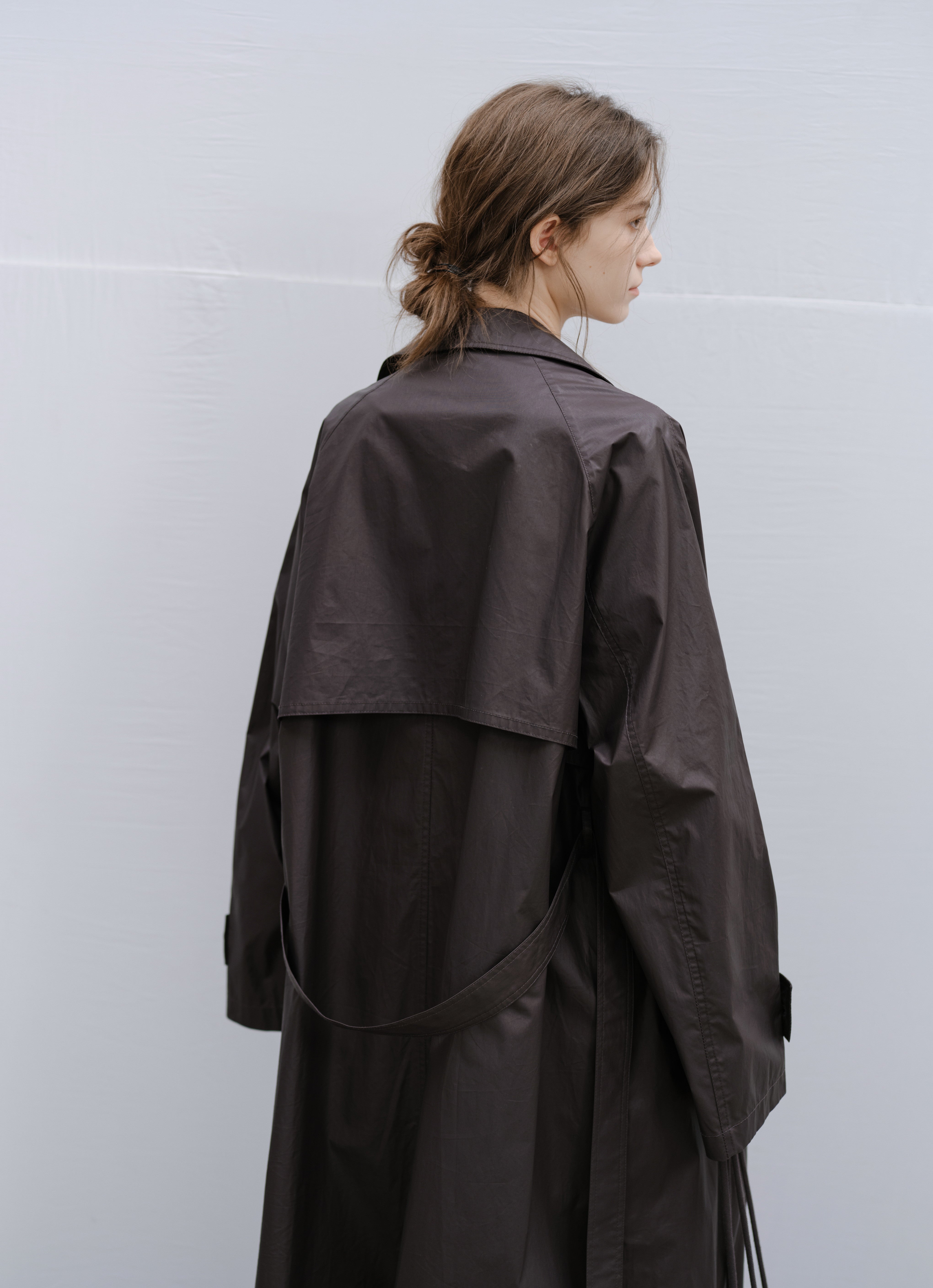 COATING TEXTURE LONG TRENCH / コーティングテクスチャーロングトレンチ