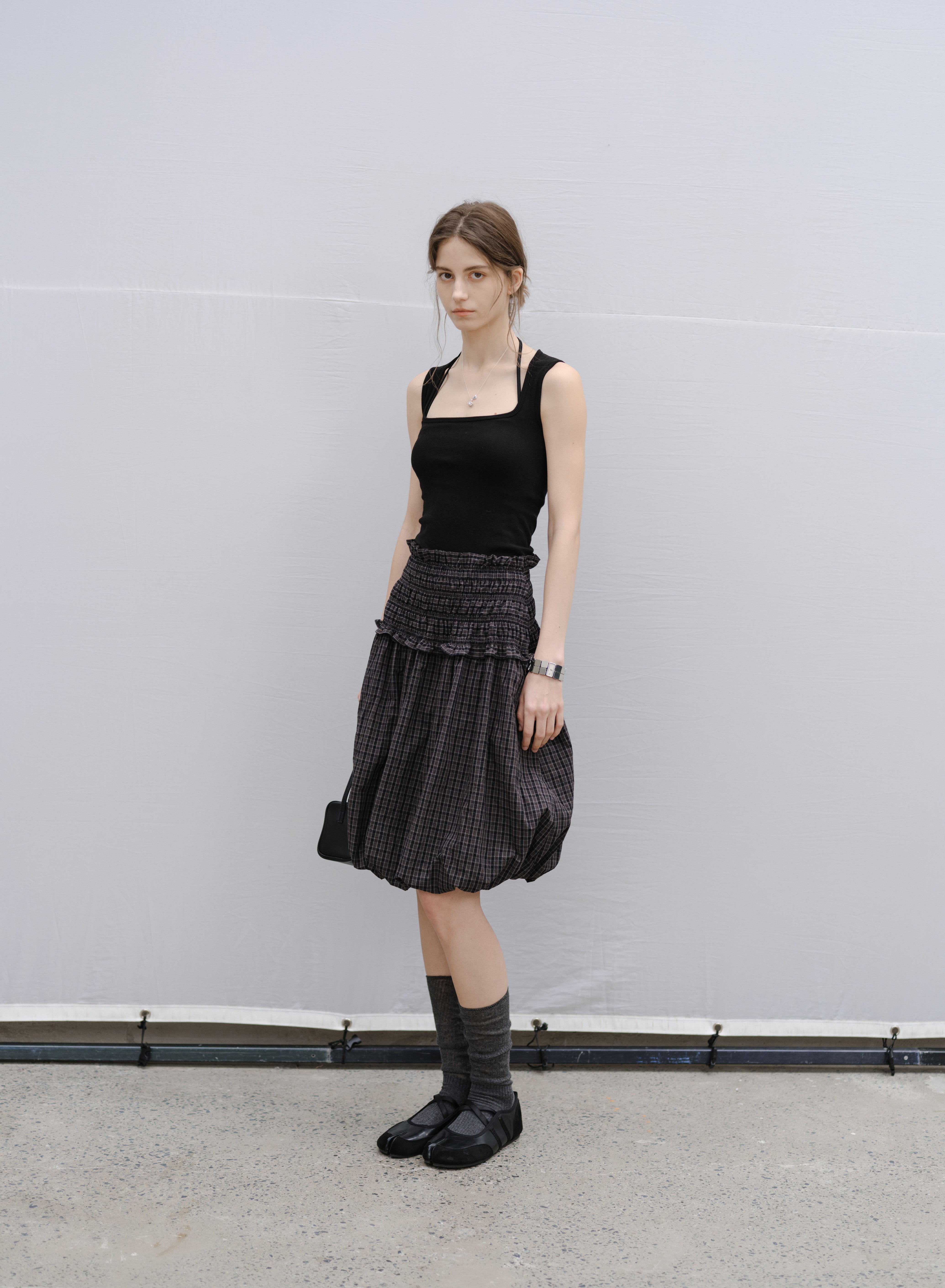 2WAY PLAID BLOUSE×SKIRT / 2WAYチェックブラウス×スカート