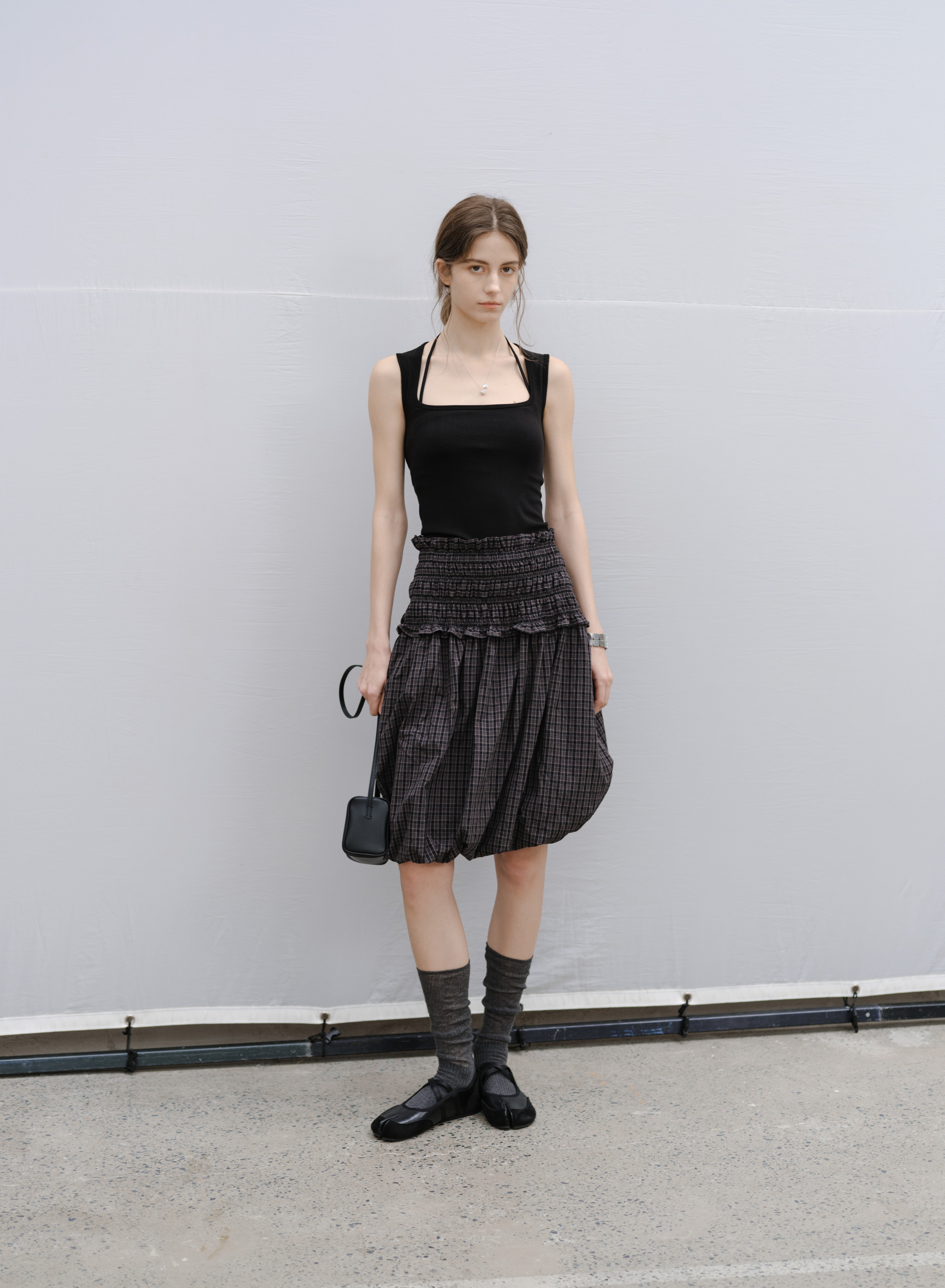 2WAY PLAID BLOUSE×SKIRT / 2WAYチェックブラウス×スカート